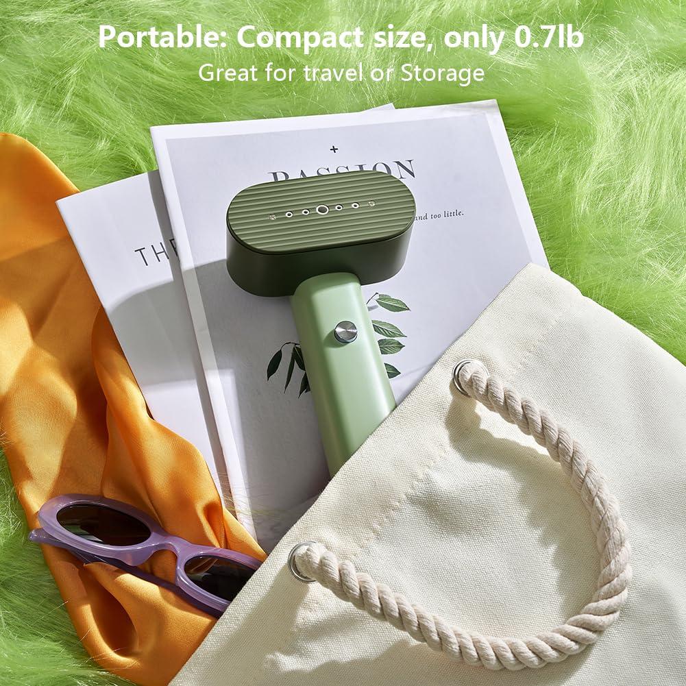 Nexdoo G6 Steamer for Clothes Portable 2-in-1 Travel Iron for Clothes, Just 0.7lbs Lightly, 10 Minutes of Continuous Steam, 900W Light Steamer for travel and home (green) - Image 6