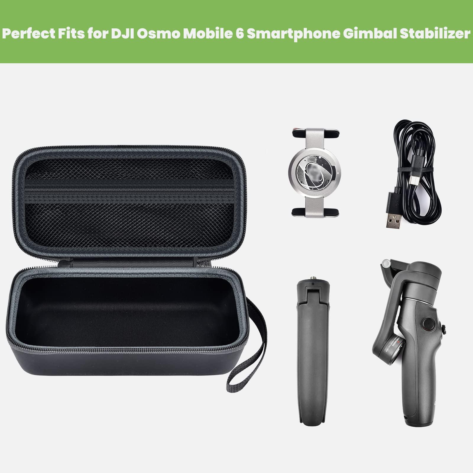 ALKOO Case for DJI Osmo Mobile 7/6 Smartphone Stabilizer, Travel Holder for 3-Axis Handheld Gimbal, Storage Bag for OM 7/6 Extension Rod Phone Clamp 3 & Grip Tripod Accessories- Pouch Only - Image 2
