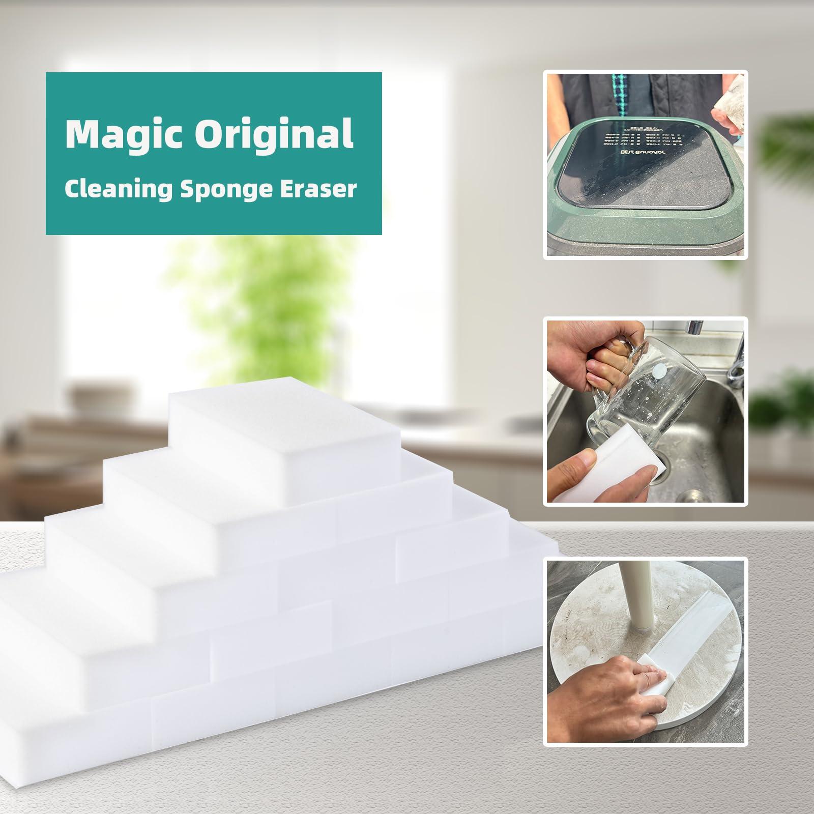 RongrongJIE Magic Sponge Eraser, 51 Pcs Melamine Foam Sponges in Bulk, Multi-Functional Household Scrub Cleaning Pads for Kitchen, Bathroom, Furniture, Tub, Sink, Floors, Baseboards, Shoes, Walls - Image 7