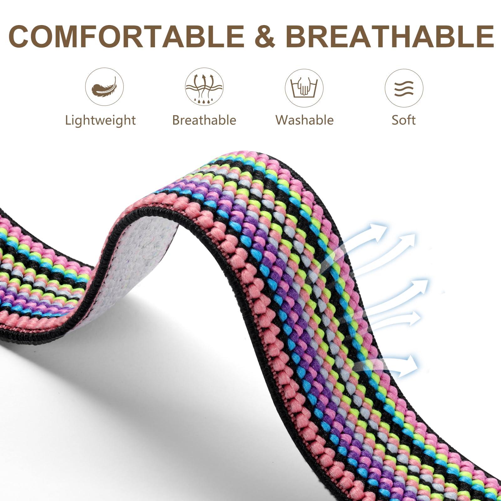 Easuny 12 Pack Stretchy Bands Compatible with Samsung Galaxy Watch 7 6 5 4 40mm 44mm Band, Galaxy 5 Pro 45mm, 6 Classic 47mm 43mm, 4 Classic 46mm 42mm, Active 2, 20mm Elastic Watch Strap for Women - Image 3