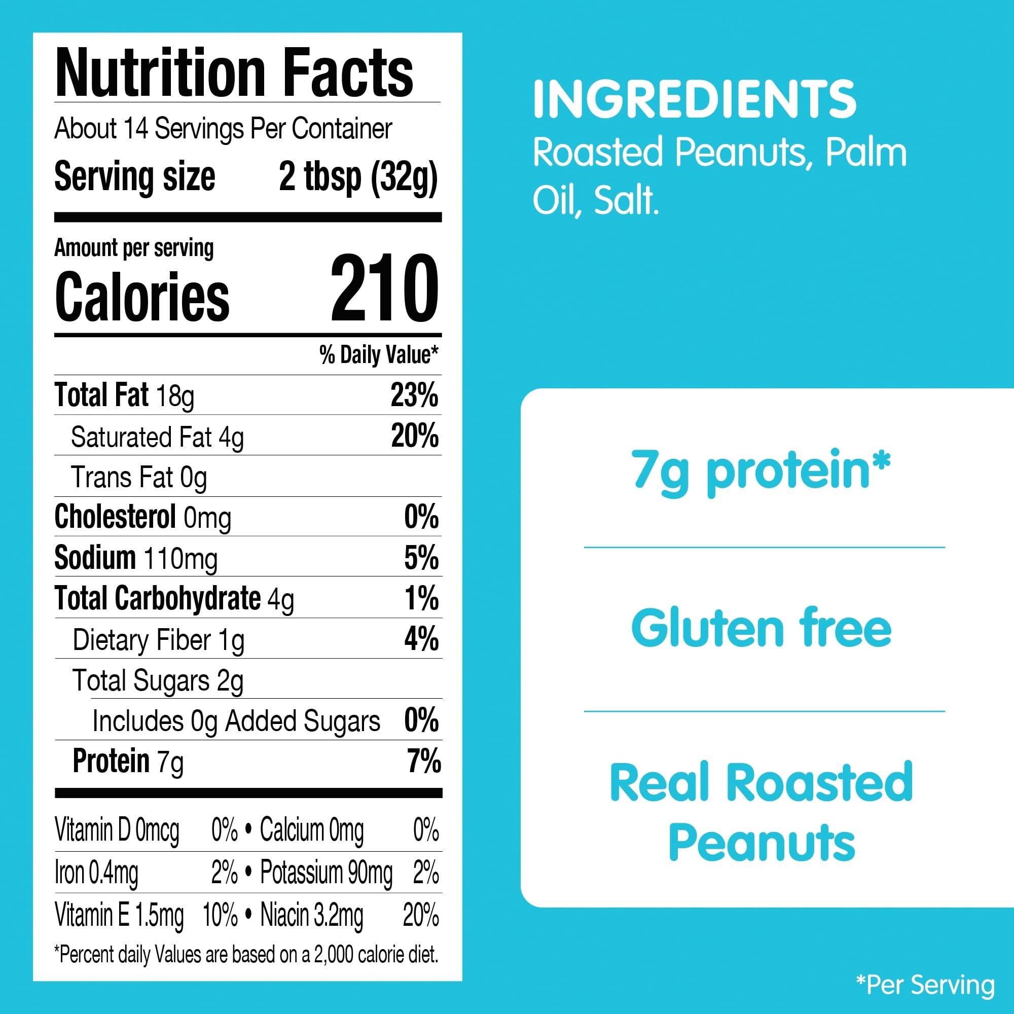 SKIPPY No Sugar Added Chunky Peanut Butter Spread, 16 oz Jars (Pack of 12) – 3 Ingredients, 7g Protein per Serving, Gluten-Free - Image 2