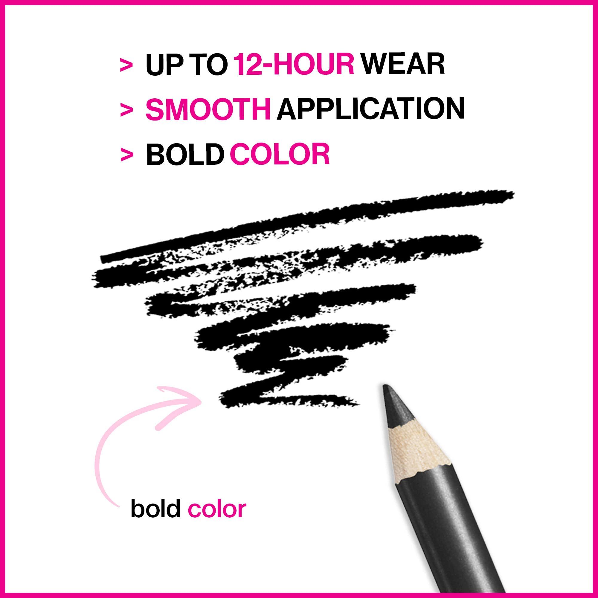 wet n wild Color Icon Kohl Eyeliner Pencil - Rich Hyper-Pigmented Color, Smooth Creamy Application, Long-Wearing Matte Finish Versatility, Cruelty-Free - Baby's Got Black - Image 4