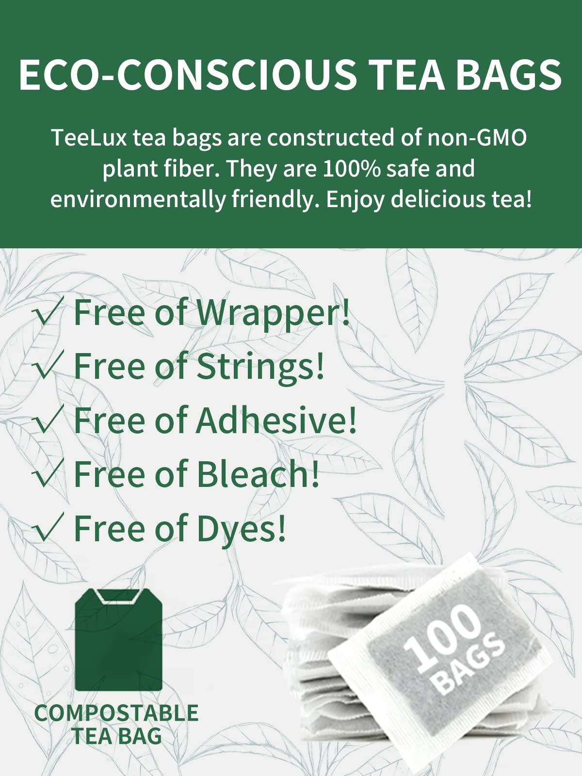 TeeLux Decaf Earl Grey Tea Bags, Decaffeinated Black Tea Blended with Natural Bergamot, Smooth & Full-Bodied, Enjoy Hot or Iced, 100 Count - Image 5