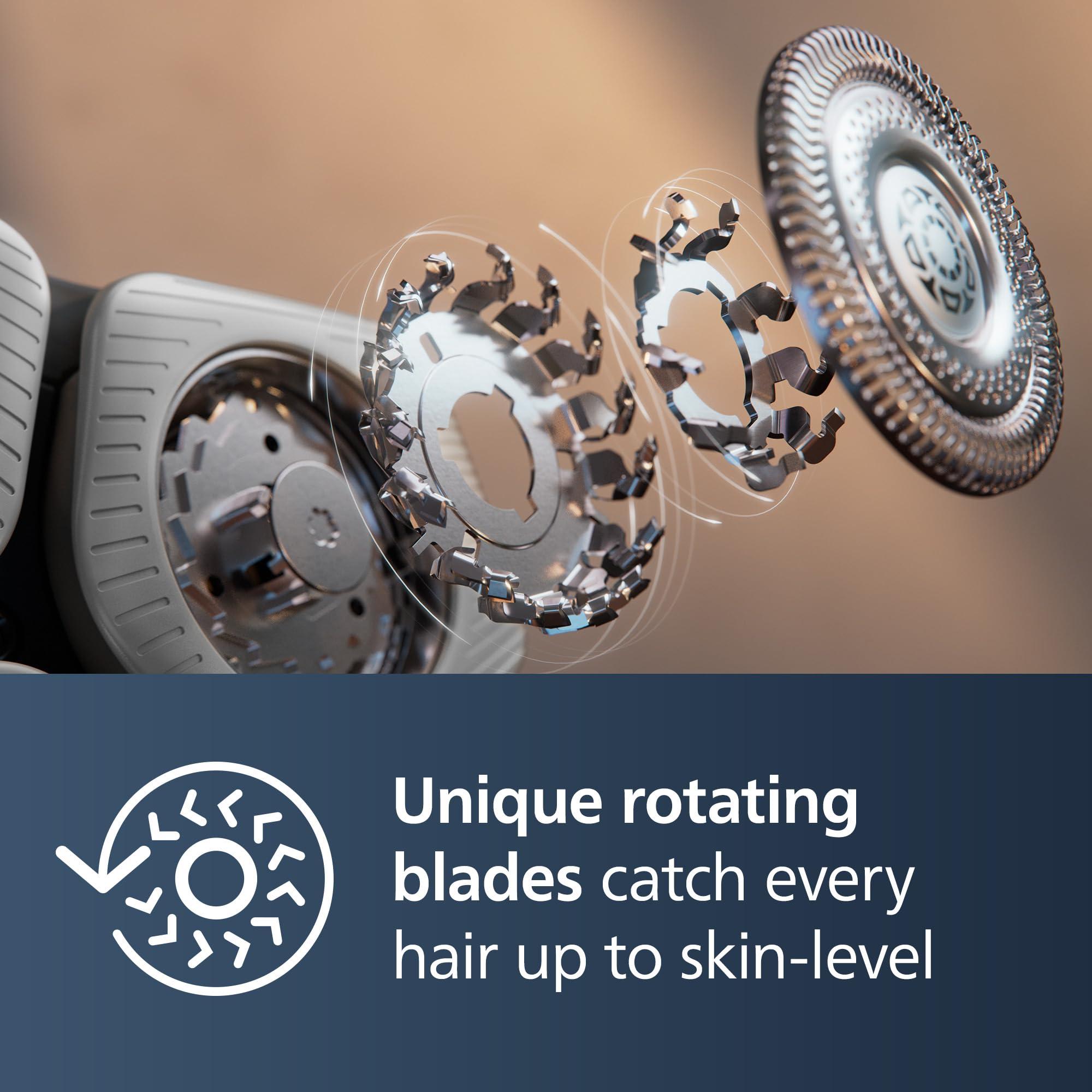 Philips Norelco Shaver Series 9000 Space Grade Edition, Wet & Dry Electric Shaver, with Lift & Cut Shaving System, Pop-up Trimmer, Cleaning Pod & 3 Cartridges, Charge Stand & Travel Case, S9979/92 - Image 3