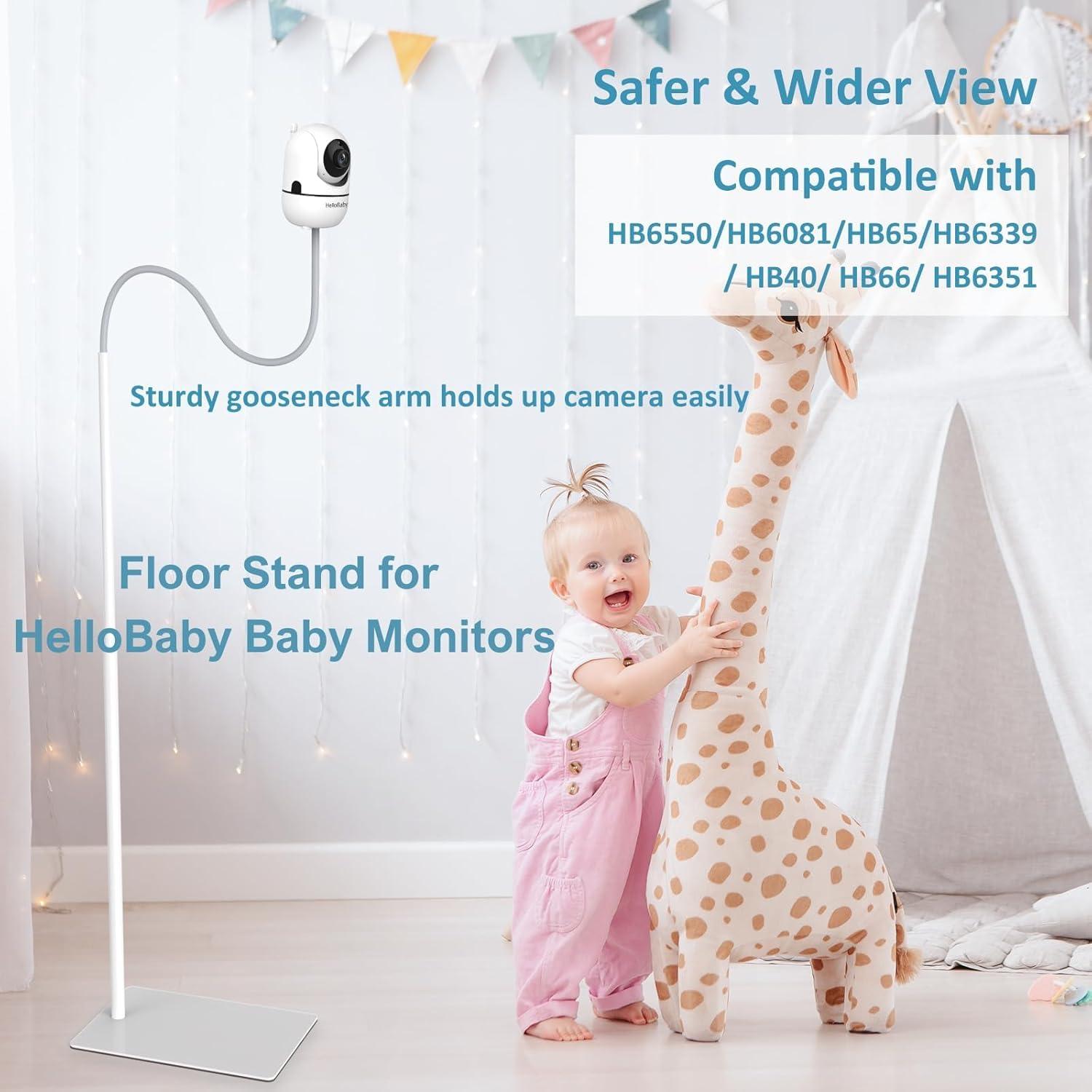 HelloBaby Monitor Stand, Floor Stand for HB6550/HB6560/HB65/HB6081/HB66/HB40/HB6339 and All Hello Baby Monitors, Sturdy & Adjustable Camera Mount, No Wall Damage Holder - Image 3