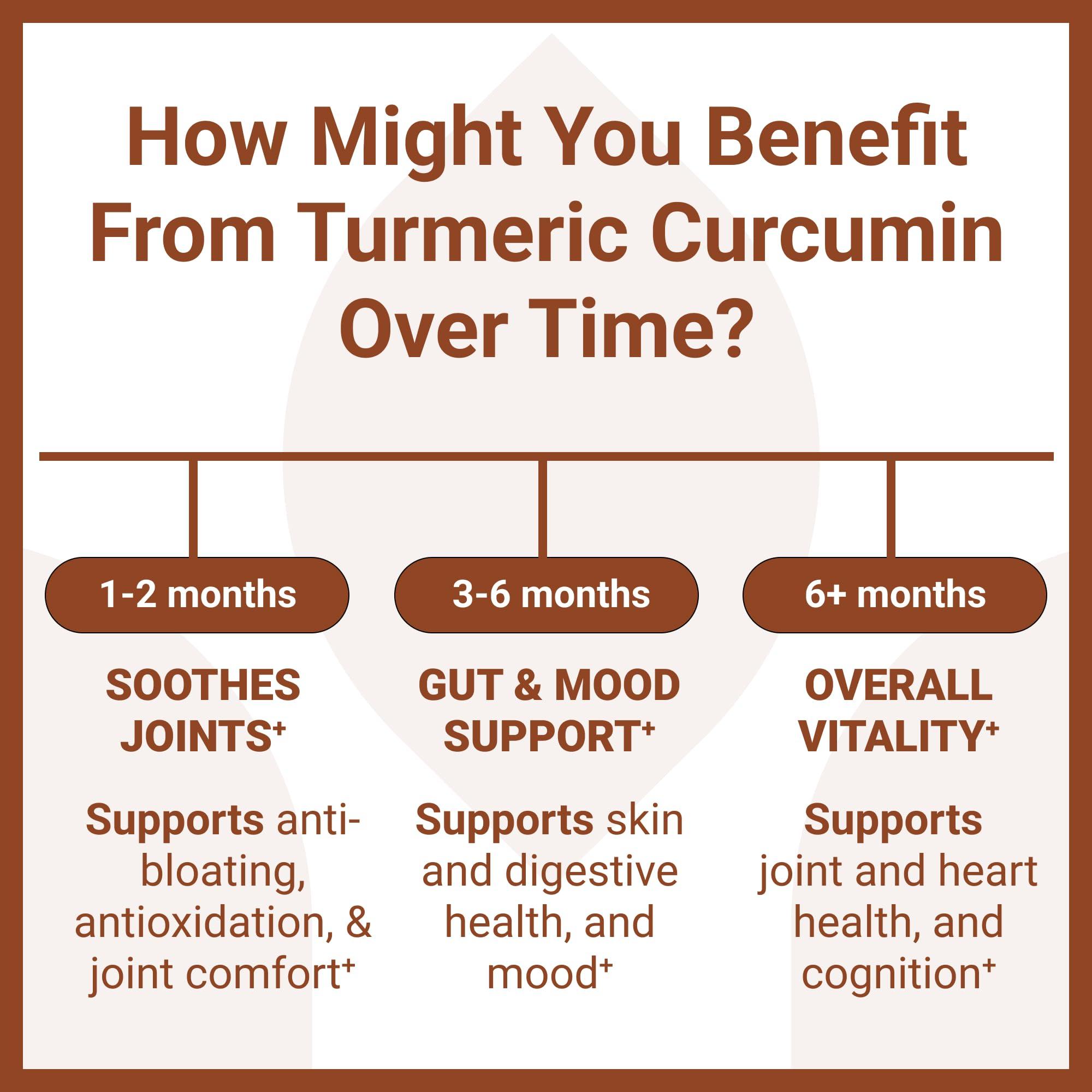 Turmeric Curcumin with Black Pepper - 95% Curcuminoids - 1950mg Per Serving - Premium Turmeric Supplement - with BioPerine for Max Absorption - Made in USA - 90 Capsules - Image 4