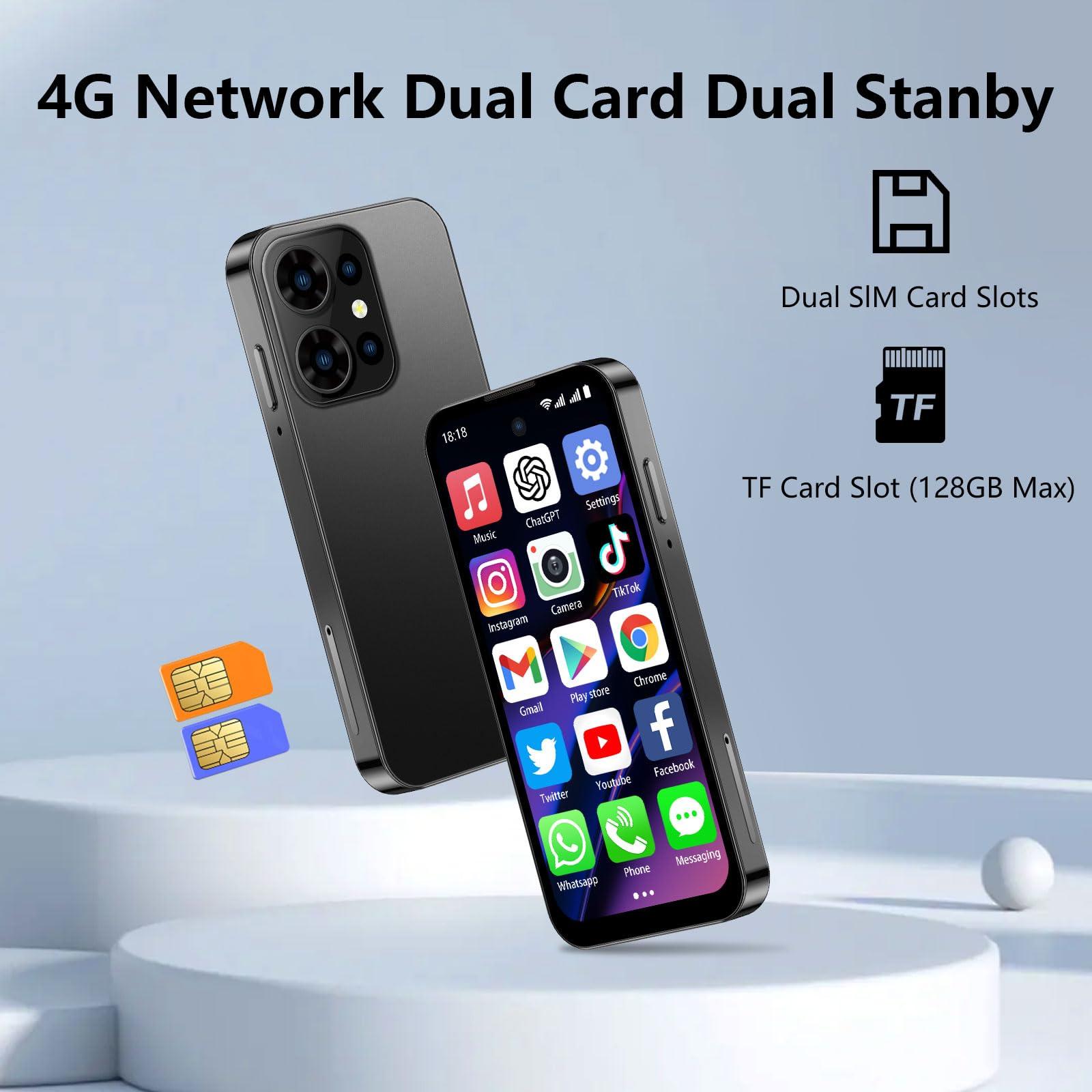 Mini Phone,Mini Smartphone 4G Unlocked with 3.88" HD Full Screen,4GB+64GB,2000mAh Battery,Dual SIM, Small Cell Phone, Mobile Phones for Kids, Best Gift for Kids - Pink - Image 5