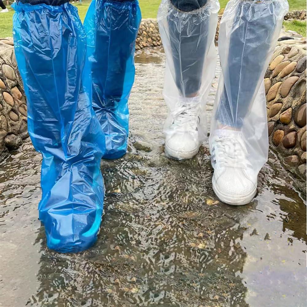 Fancystyle Disposable Plastic Boot and Shoe Covers 19 inch Tall Extra Large Resistant Water/Skid Resistant, Clear(80) - Image 8