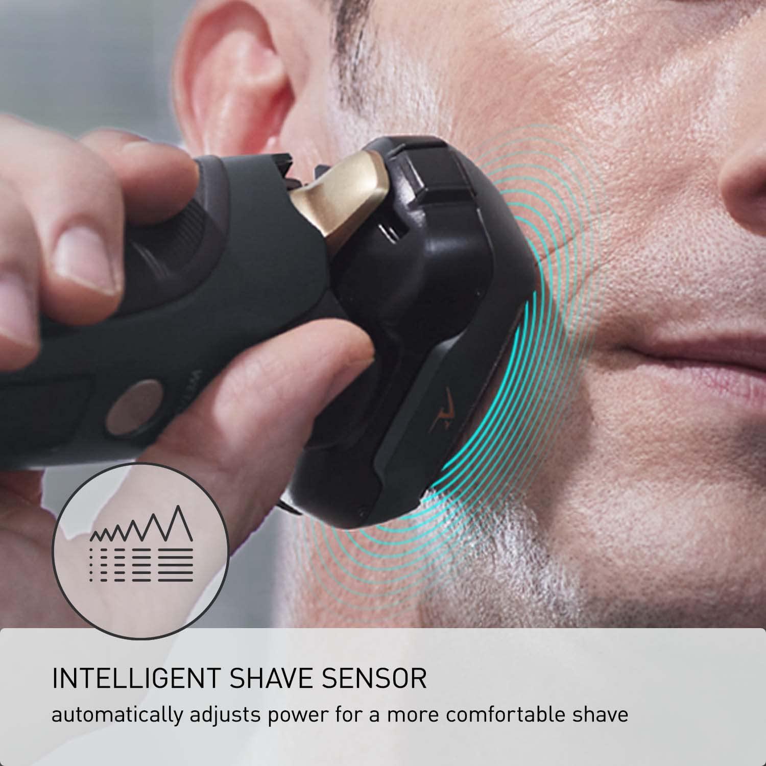 Panasonic ARC5 Electric Razor for Men with Pop-up Trimmer, Wet Dry 5-Blade Electric Shaver with Intelligent Shave Sensor and 16D Flexible Pivoting Head - ES-LV67-K (Black) - Image 4