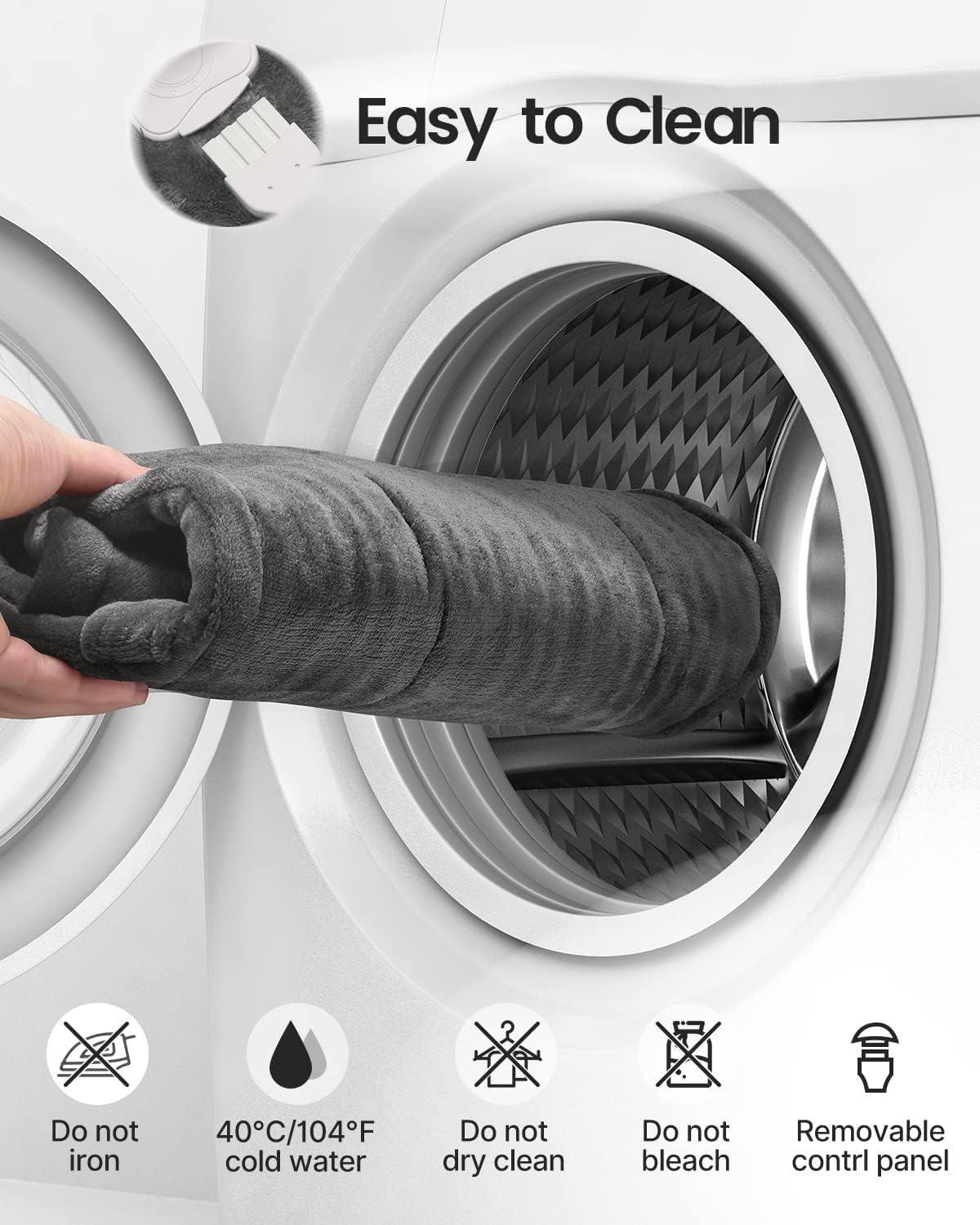 Electric Heating Pad for Back Pain Relief, RENPHO Fathers Day Dad Gifts, Birthday Gifts for Women Men Mom, FSA HSA Eligible, Heat Pad for Neck and Shoulders, Fast Heating, 24"x33", ETL Certified - Image 7