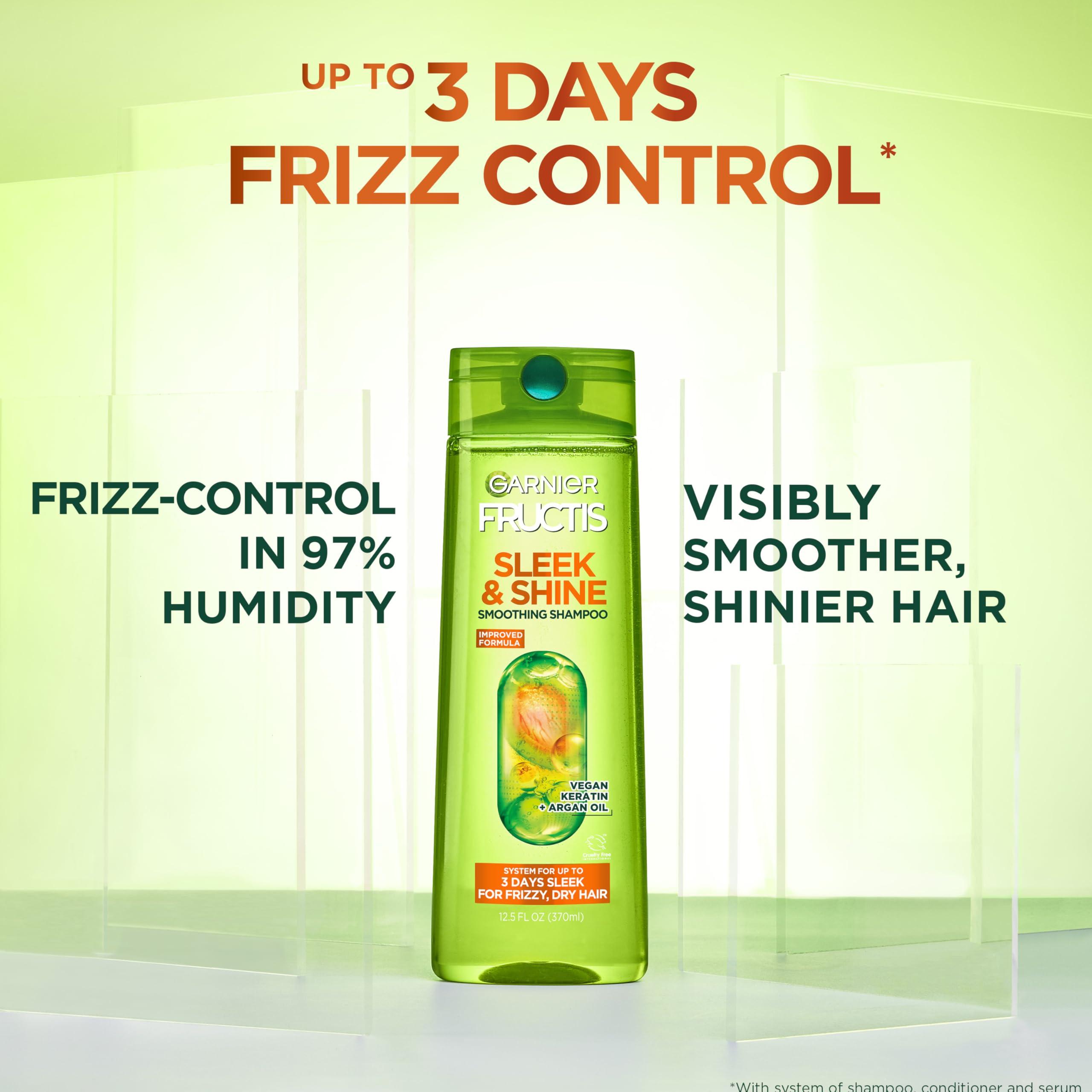 Garnier Fructis Sleek & Shine Shampoo, Frizzy, Dry, Unmanageable Hair, 22 fl. oz.(Packaging May Vary) - Image 3