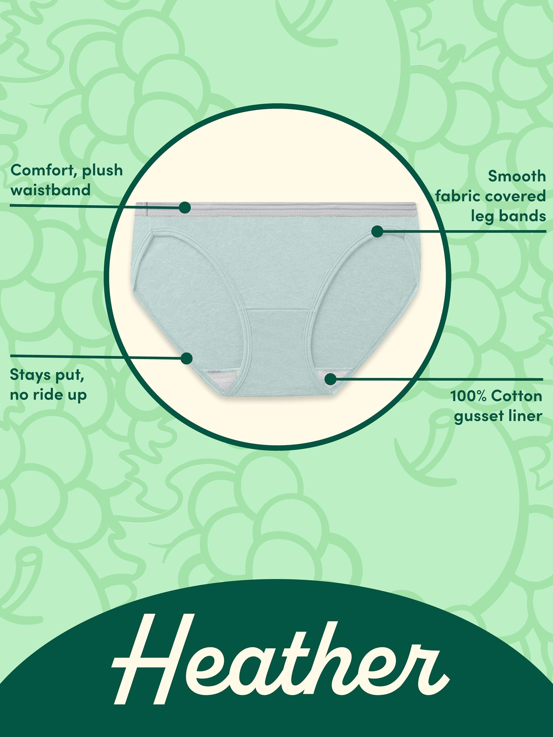 Fruit of the Loom Women's Eversoft Cotton Underwear Multipacks, Tag Free & Breathable, Available in Plus Size - Image 5