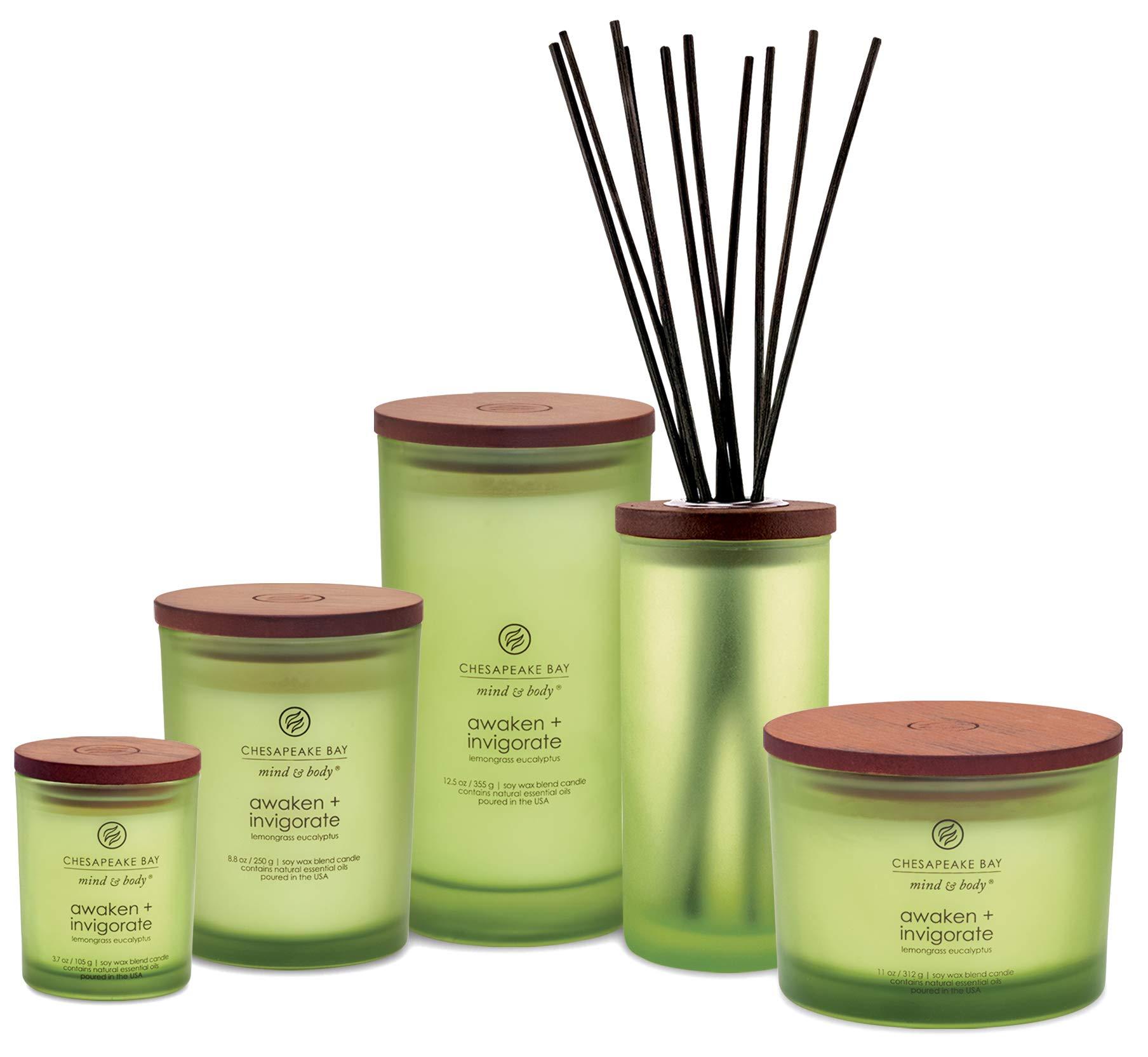 Chesapeake Bay Candle Scented Candle, Awaken + Invigorate (Lemongrass Eucalyptus), Coffee Table - Image 2