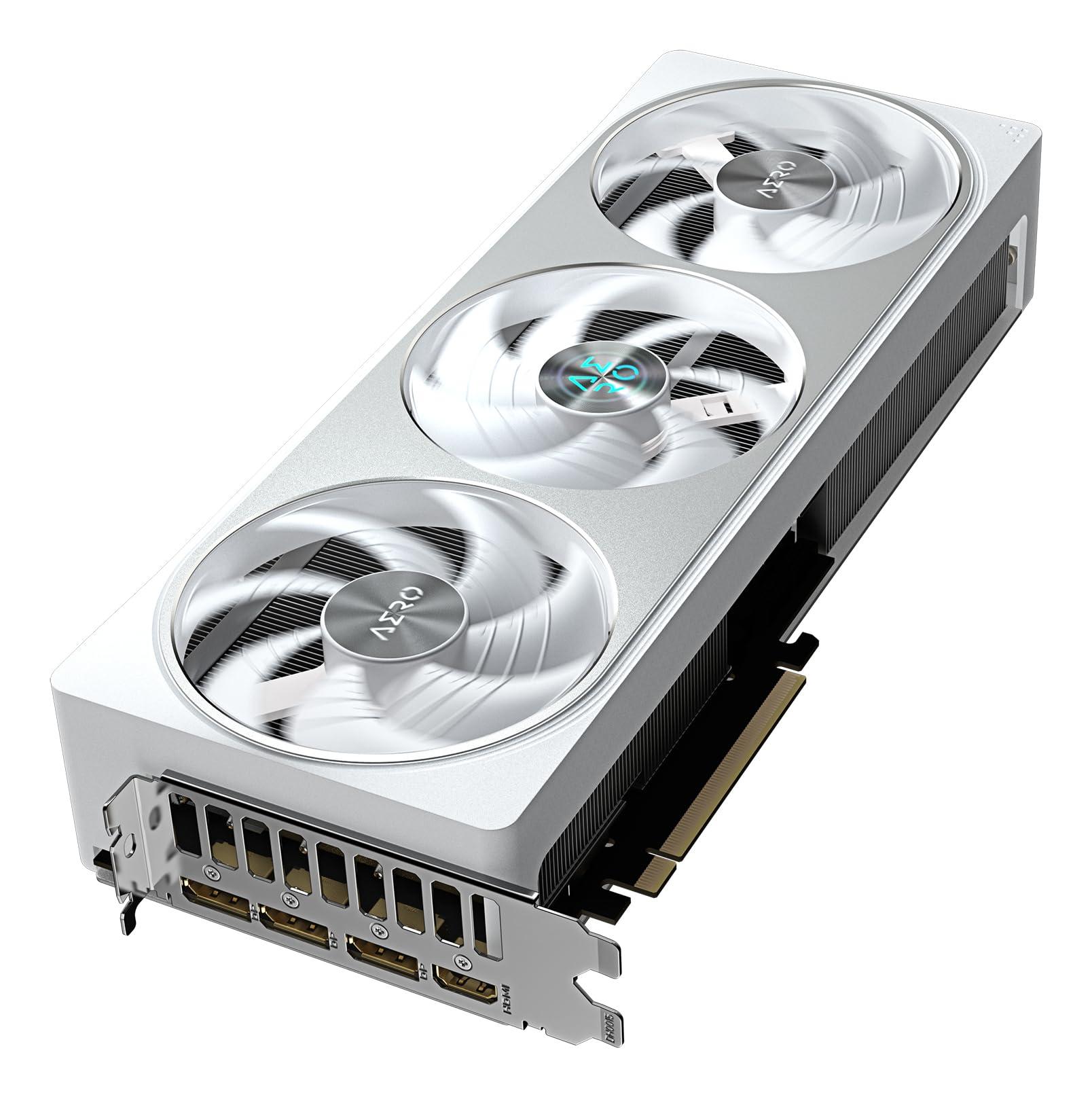 Gigabyte GeForce RTX 5070 AERO OC 12G Graphics Card - 12GB GDDR7, 192bit, PCI-E 5.0, 2625 MHz Core Clock, 3 x DP 2.1a, 1 x HDMI 2.1b, NVIDIA DLSS 4, GV-N5070AERO OC-12GD - Image 7