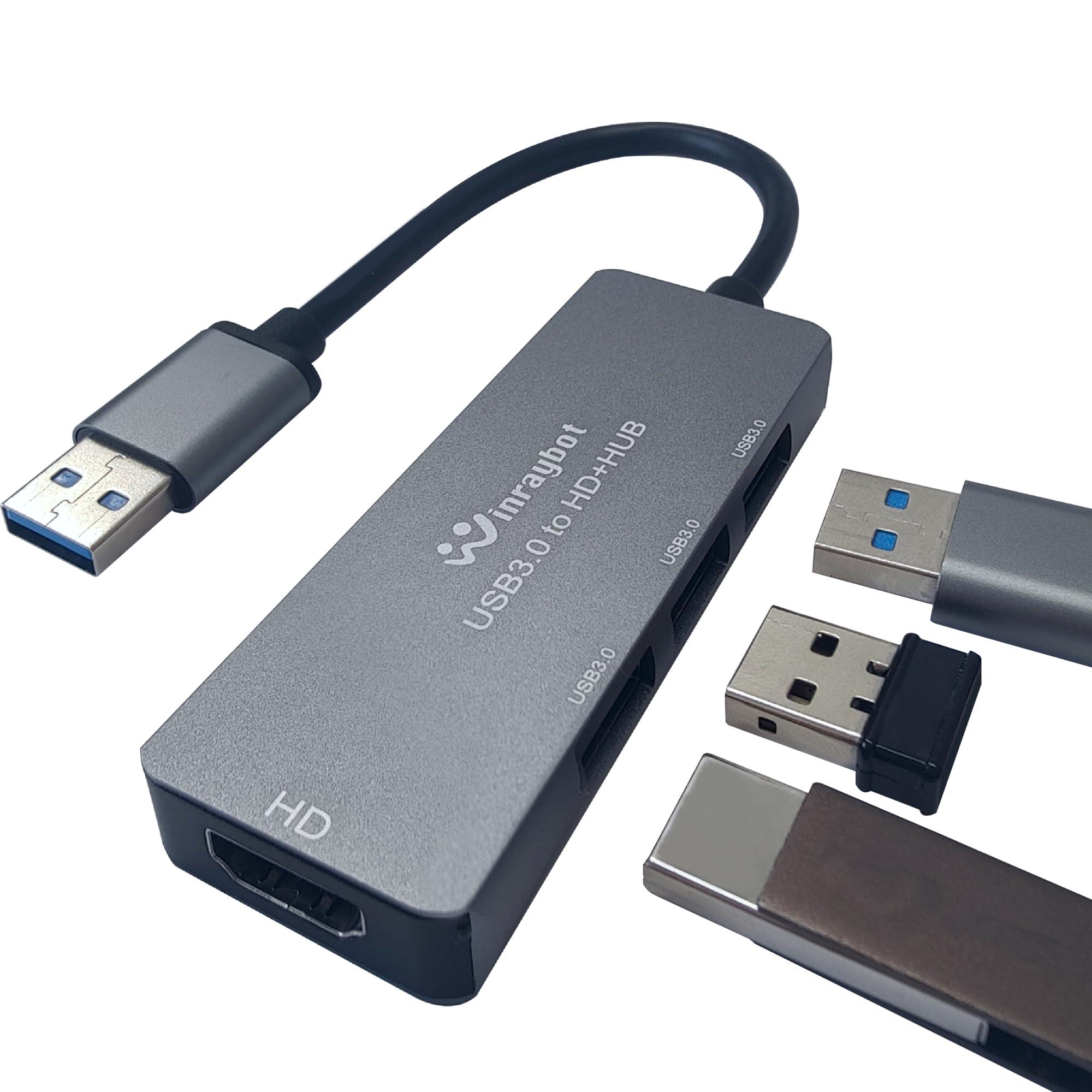 USB to HDMI Adapter,USB hub with HDMI,USB 3.0 to HD,HDMI to USB Adapter for Monitor,USB hub for Laptop with HD Supports Mac & Windows - Image 8