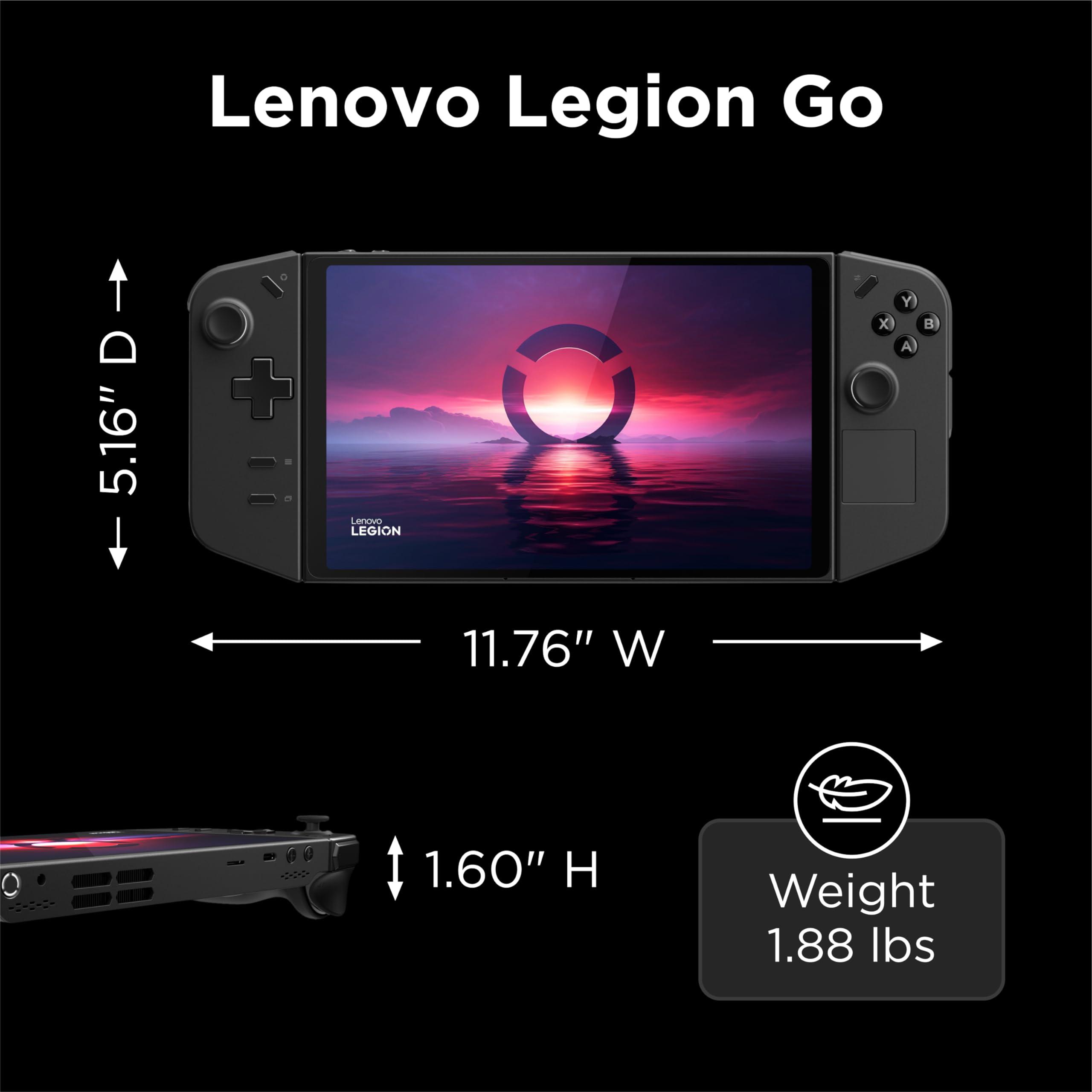 Lenovo Legion Go 8.8" 144Hz WQXGA Handheld Touchscreen Gaming PC AMD Ryzen Z1 Extreme 16GB RAM 512GB SSD Shadow Black, 8APU1 - Image 3