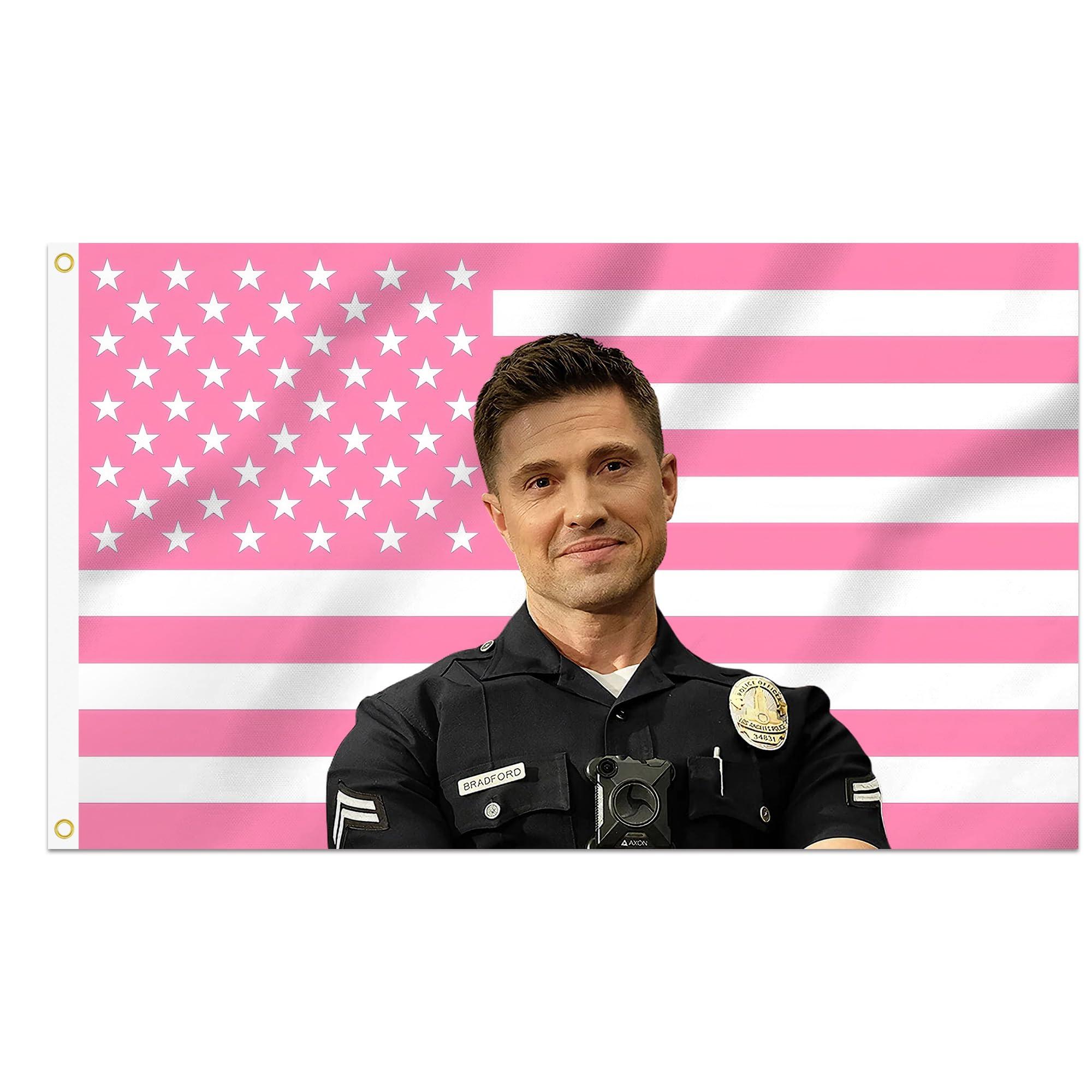 Shmbada Eric Winter Tim Bradford 3x5 Foot Decorative Flag Tapestry with 2 Brass Grommets for Outdoor Indoor, Double Stitched, Wall Hanging Room Decor, College Dorm Porch Outside Decorations