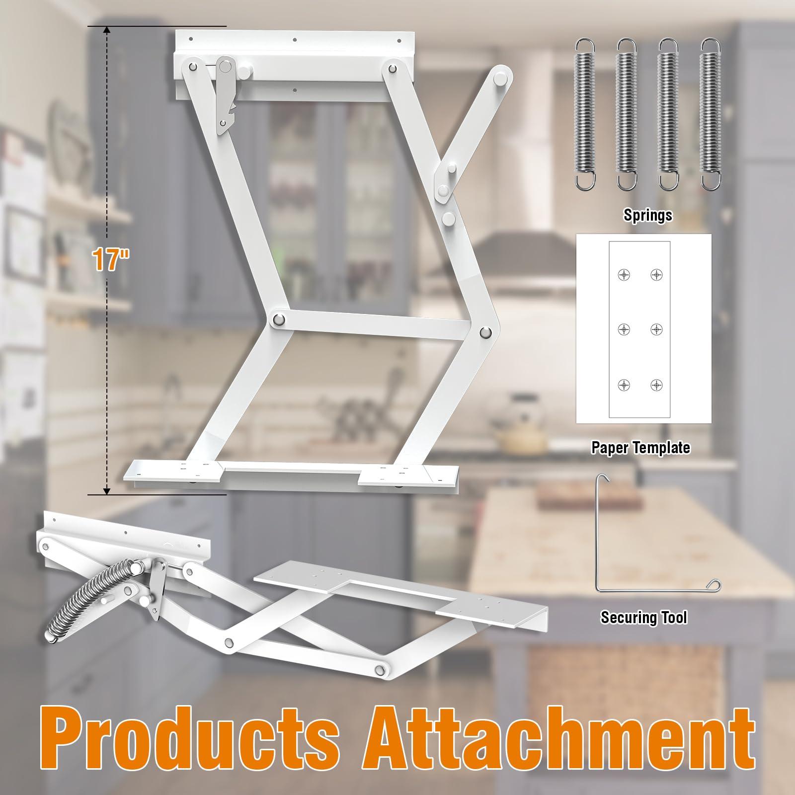 Zipcase Kitchen Appliance Lift，Mixer Lift for Cabinet with Soft-Close Holds Up to 45 lbs, Minimum Applicable Cabinet Size 20"H * 13"W*15"D - Image 7