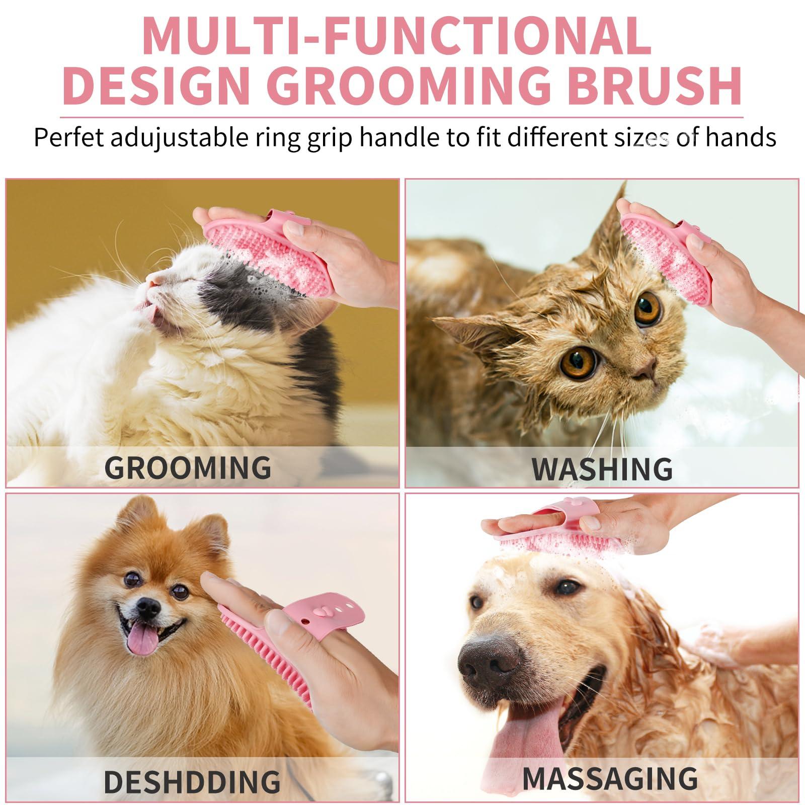 Dog Paw Cleaner, Dog Paw Washer, Paw Muddy Paw Cleaner, Pet Foot Cleaner for Small Medium Large Breed Dogs/Cats (with 3 absorbent towel) (Light Pink, Medium) - Image 4