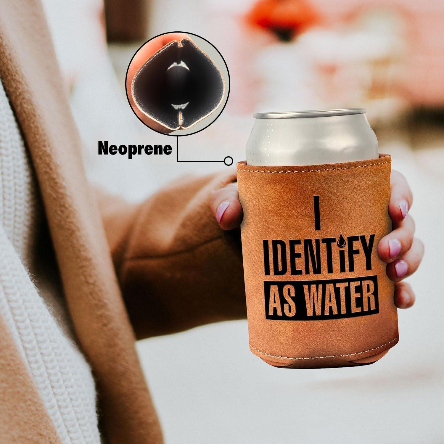 Gifts for Dad from Daughter, Son for Fathers Day - Dad Gifts, Men Gifts - Birthday Gifts for Men, Dad Birthday Gift, Birthday Gifts for Dad - Retirement Gifts for men, Leather Can Cooler for Mens 12Oz - Image 4