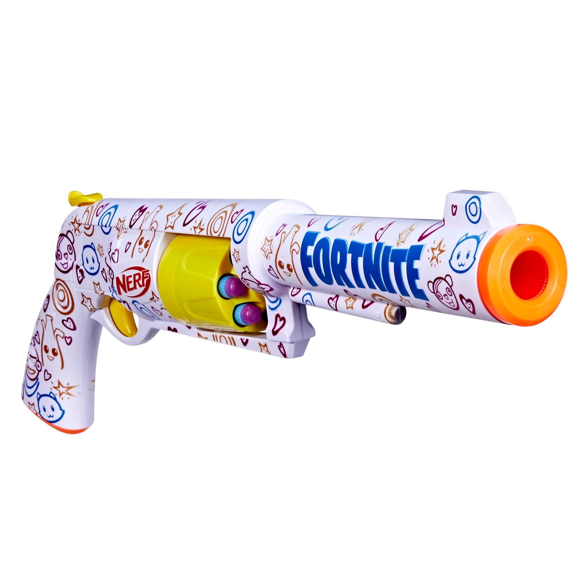 Nerf Fortnite Frenz 4 Ever Blaster, Bonus Code to Unlock Frenz 4 Ever Wrap in The Game, 6 Elite Darts, 6-Dart Drum, Fortnite Gifts - Image 10