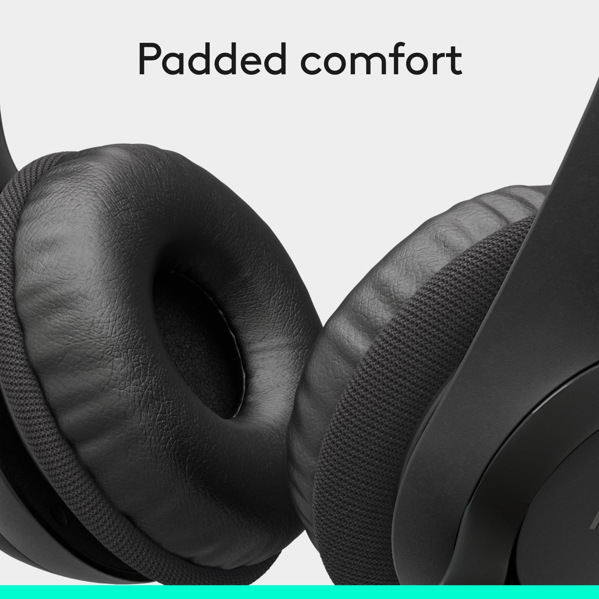 Logitech H390 Wired Headset for PC/Laptop, Stereo Headphones with Noise Cancelling Microphone, USB-A, In-Line Controls, Works with Chromebook - Black - Image 8