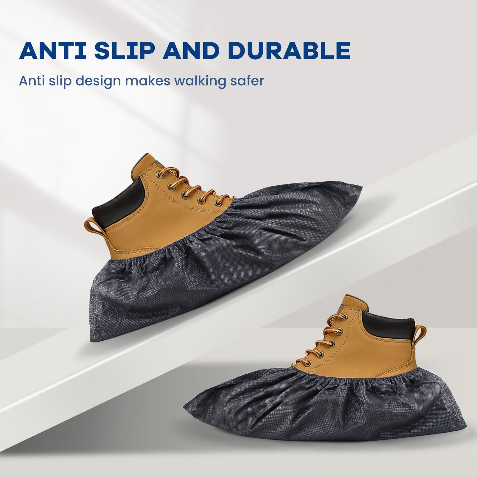 1000 Pack Shoe Covers Disposable Non Slip Shoe Booties Covers X-Large Durable Shoe & Boot Covers Premium Non-Woven Fabric Boot Covers for Indoors Booties Shoes Protectors Coverings(500 Pairs) - Image 6