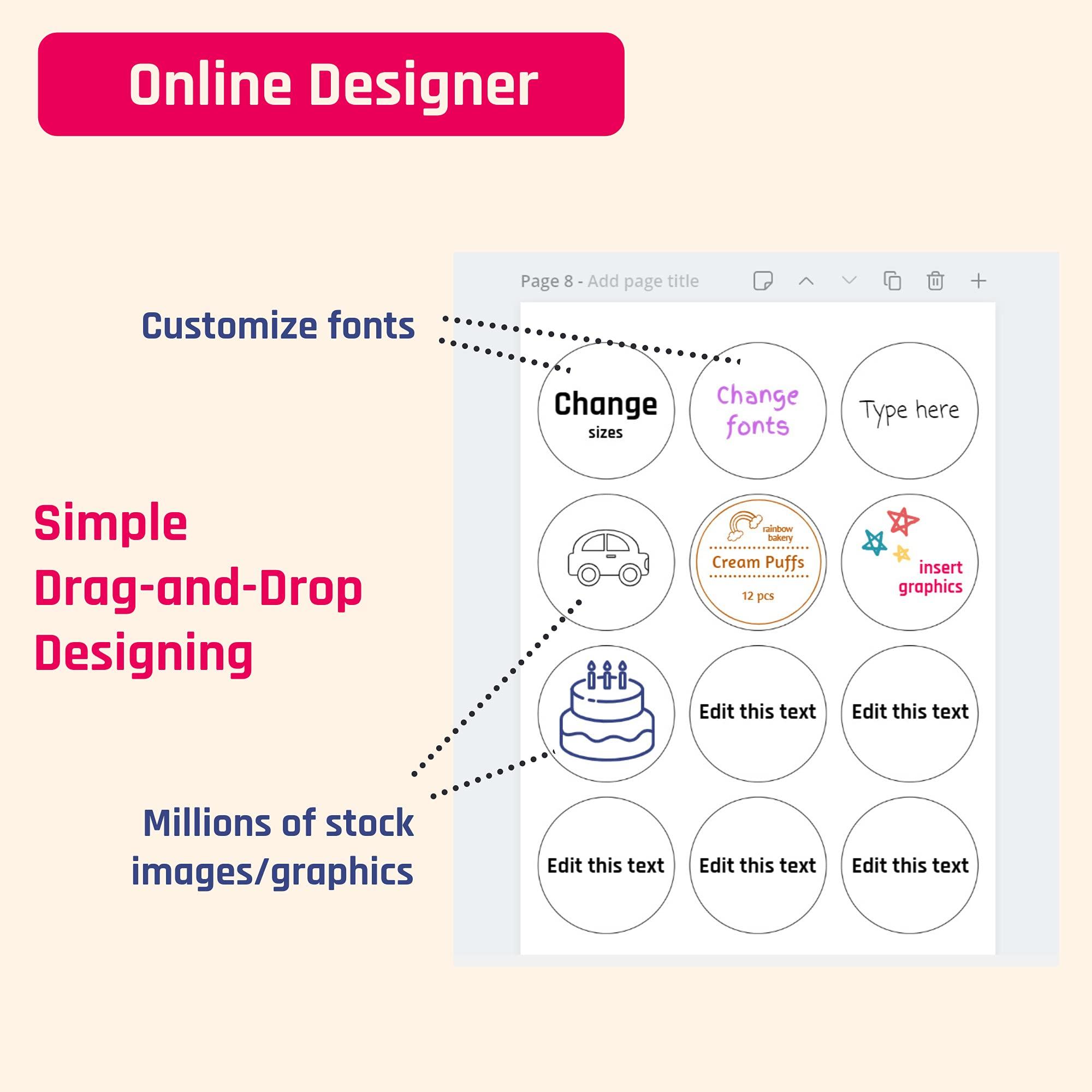(2" x 4") 30 Sheets, Printable White Sticker Labels, Laser/Inkjet Printing - Matte, 10 per Page - Image 8