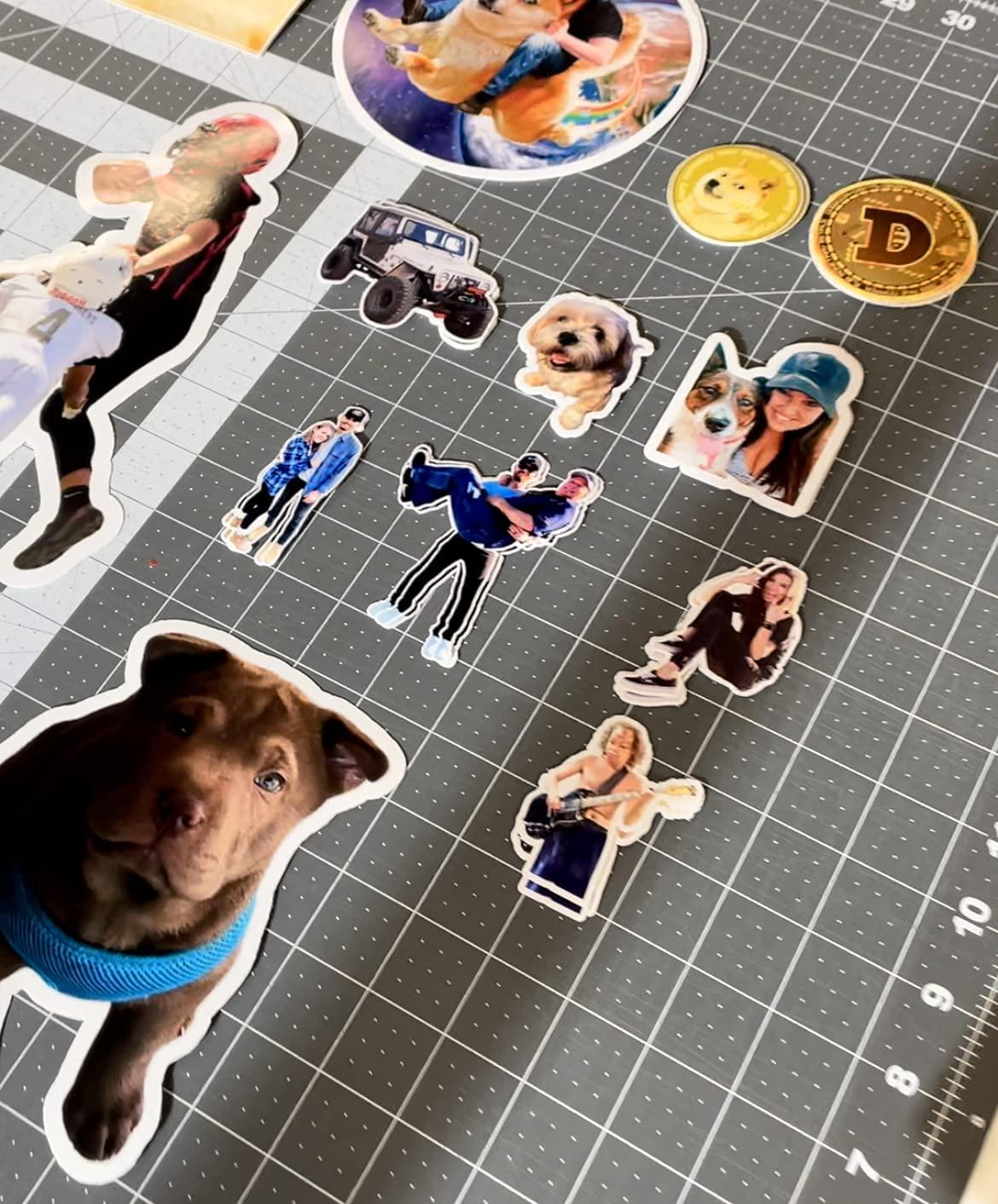 VulgrCo Custom Design Your Own Personalized Labels Stickers Decals Text Name Image Photo 120 Pack - Waterproof, Dishwasher Safe, Fade Resistant, UV Protected, Heat and Cold Resistant - Image 2
