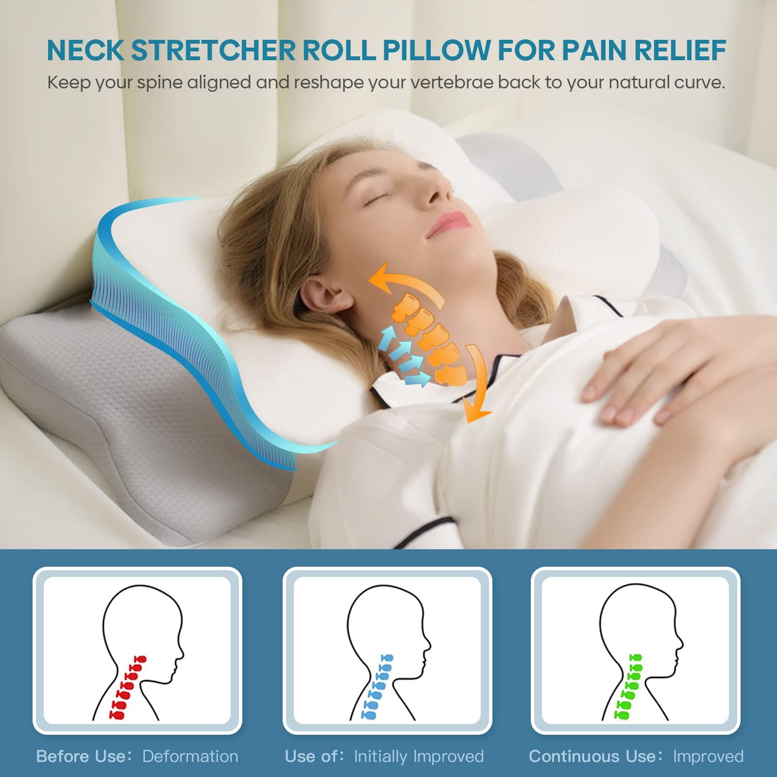 Cervical Pillow for Neck & Shoulder Pain Relief Sleeping - Ergonomic Contour Pillows - Memory Foam Pillow for Side, Back & Stomach Sleepers - Image 4