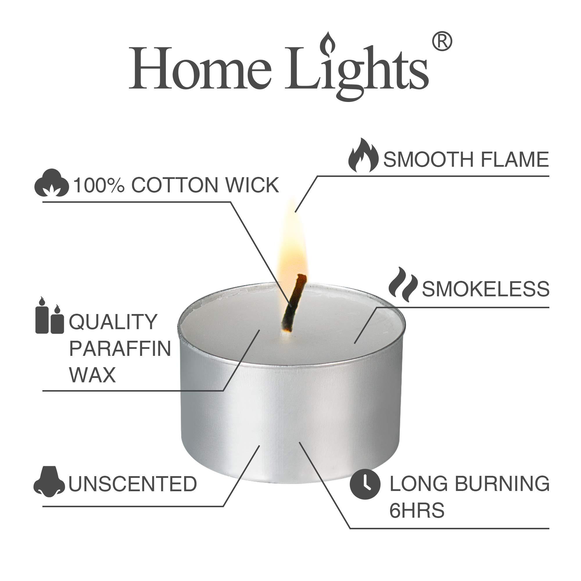Unscented White Tealight Candles -200 Packs, 6 to 7 Hour Burn Time Smokeless Tea Light Candles, Mini Votive Paraffin Candles with Cotton Wicks for Shabbat, Weddings, Christmas, Home Decor - Image 3