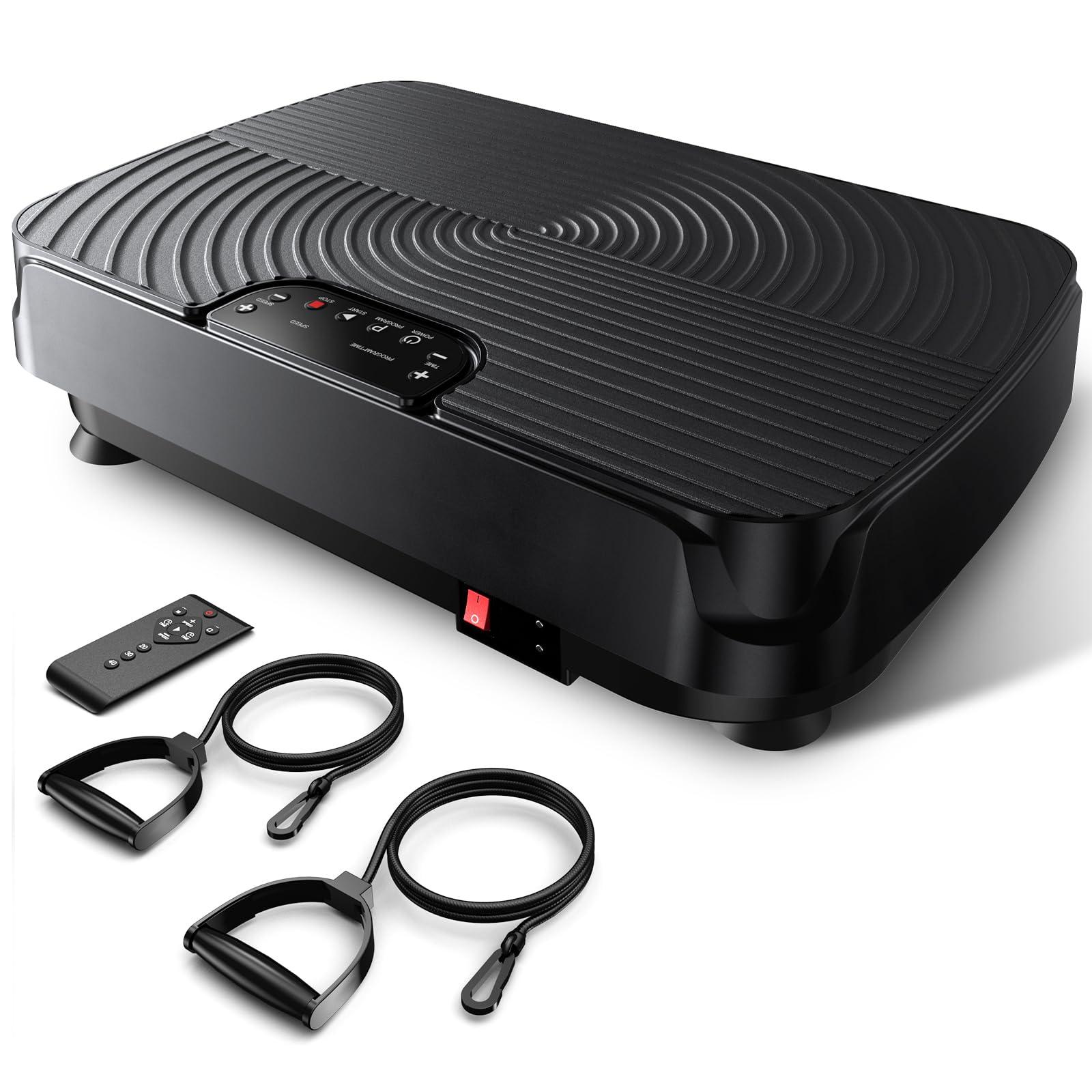 2025 Upgrade Vibration Plate Exercise Machine for Lymphatic Drainage,400Lbs Capacity Full-Body Workout Platform Vibrating Plate Pilates Equipment,Home Workout Equipment for Fitness Weight Loss