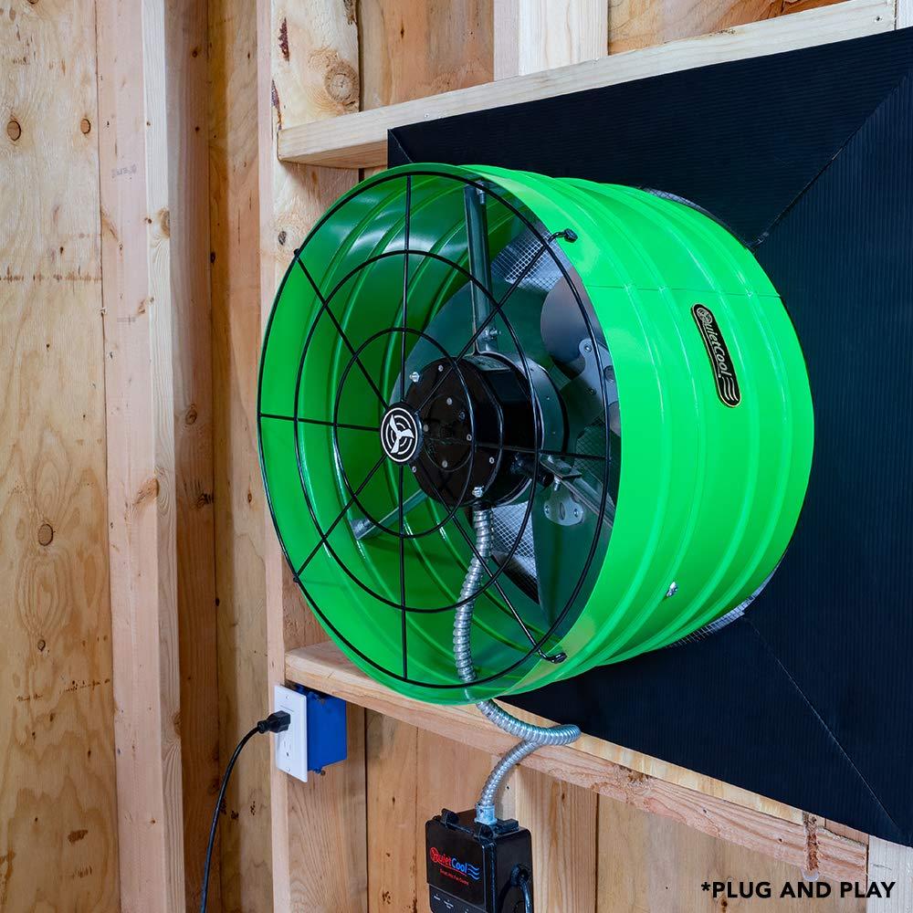 Quietcool AFG SMT ES-3.0 Smart Attic Fan for Gable Vents - Up to 2801 CFM - As low as 22 Watts - Smart App Control - Thermostat and Humidistat - 20ft Power Cord - Plug-and-play - Three Speed - Image 7