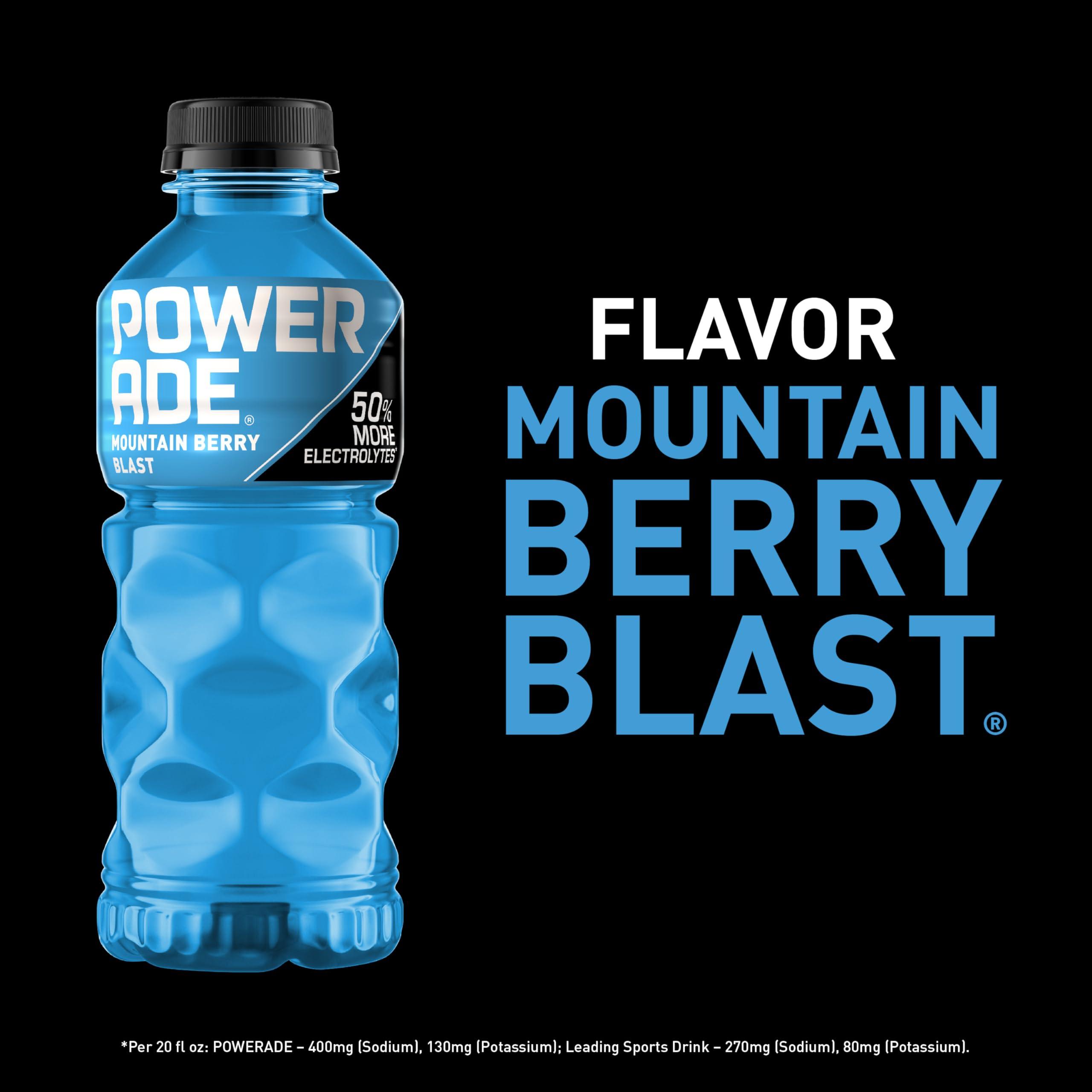 POWERADE Sports Drink Mountain Berry Blast, 20 Ounce (Pack of 24) - Image 3