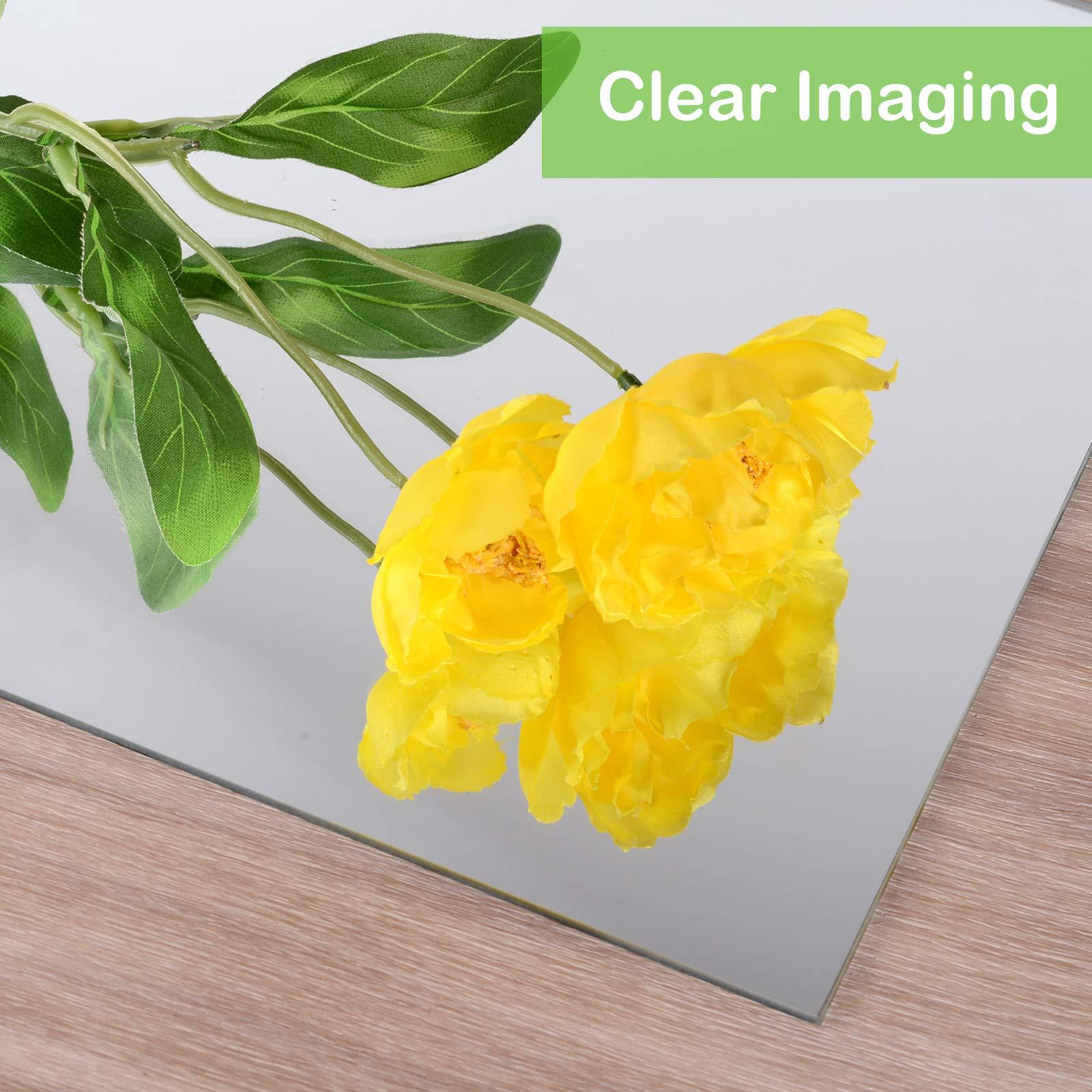 EVENLIVE® Full Length Mirror Tiles, Frameless Glass Wall Mirror 12 Inch x 4 Pieces, Body Mirror, Long Mirror, Gym Mirrors for Home Gym, for Door, Closet, Room, Easy to Install - Image 8