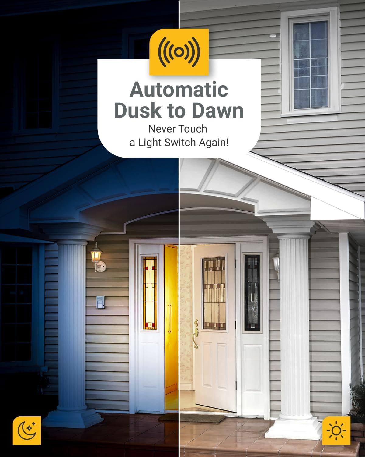 Sunco 10 Pack Dusk to Dawn Candelabra CA11 LED Light Bulbs Outdoor, 5W Equivalent 40W, CRI90 2700K White, Candle Flame Tip, Photocell Sensor, Decorative Filament, 500 Lumens, E12 Base UL - Image 2