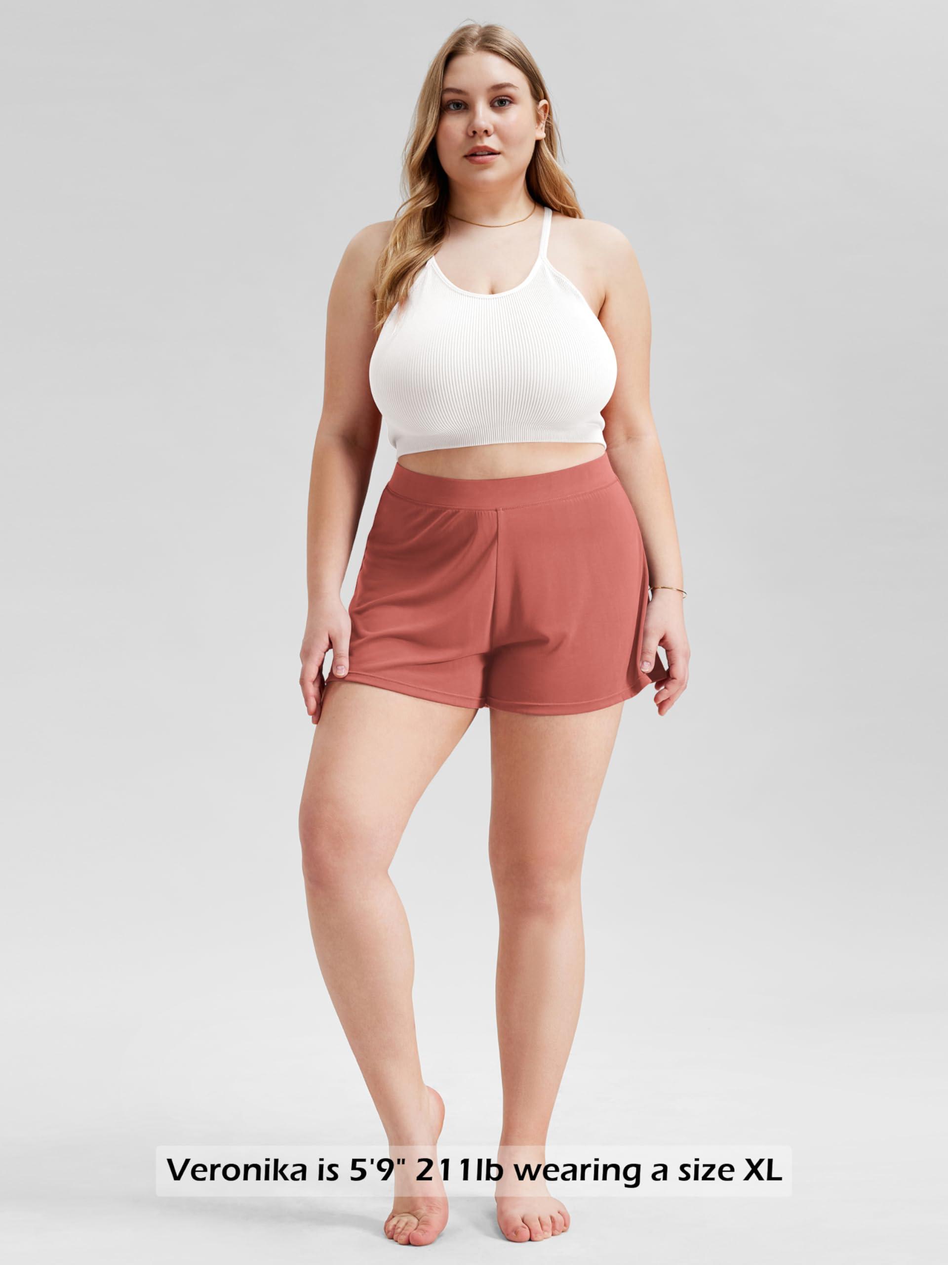 ODODOS 2-Pack Ultra-Soft Modal Lounge Shorts for Women – Lightweight & Breathable Sleepwear, 3" Inseam - Image 5