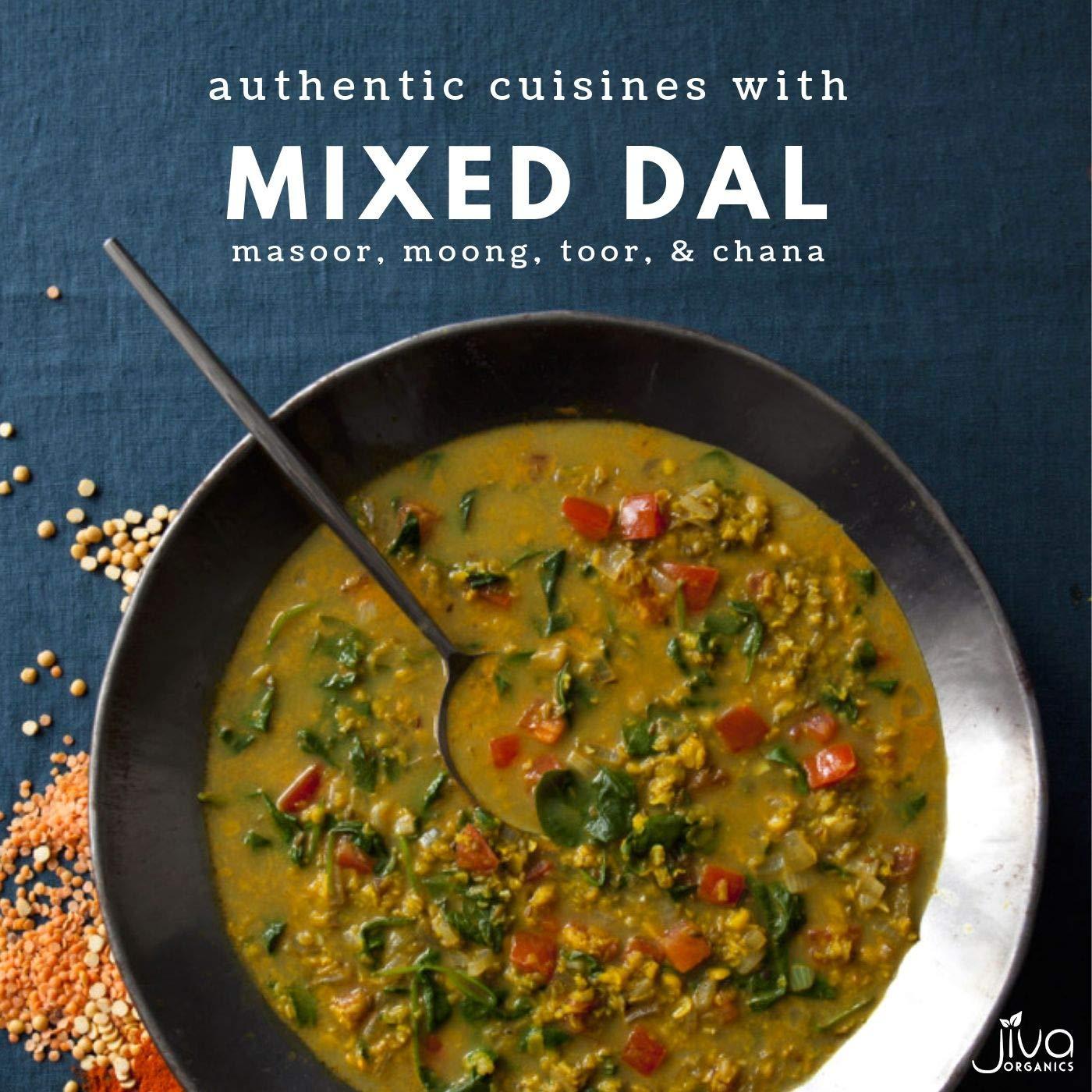 Jiva Organic Mixed Dal 2LB (Mixed Lentils) 32oz Bag - Image 3