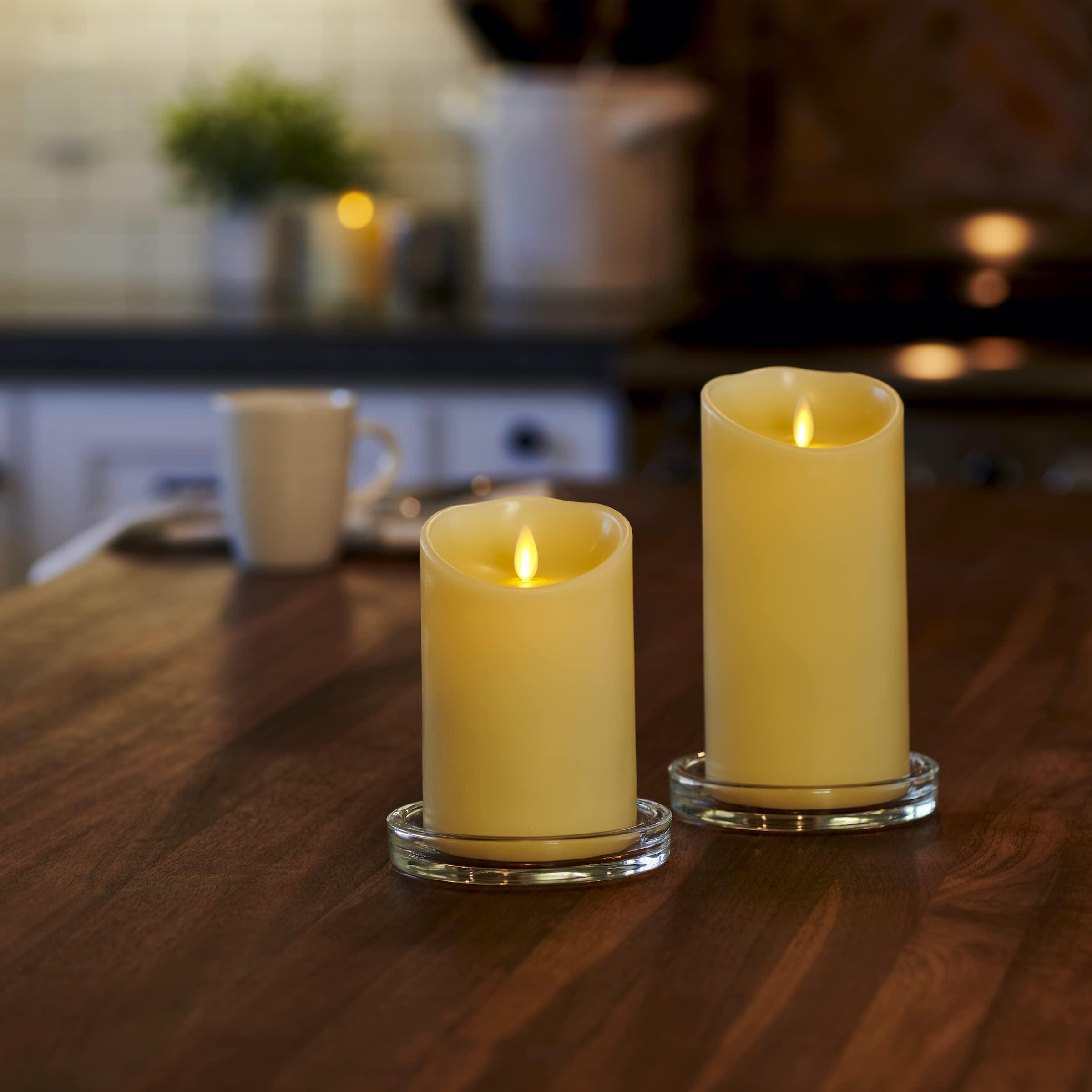Luminara - Flameless LED Battery Operated Flickering Pillar Candles - Ivory - Pack of 1-3x4.5 - Realistic Moving Flame Real Wax Indoor/Outdoor Decor - Image 8