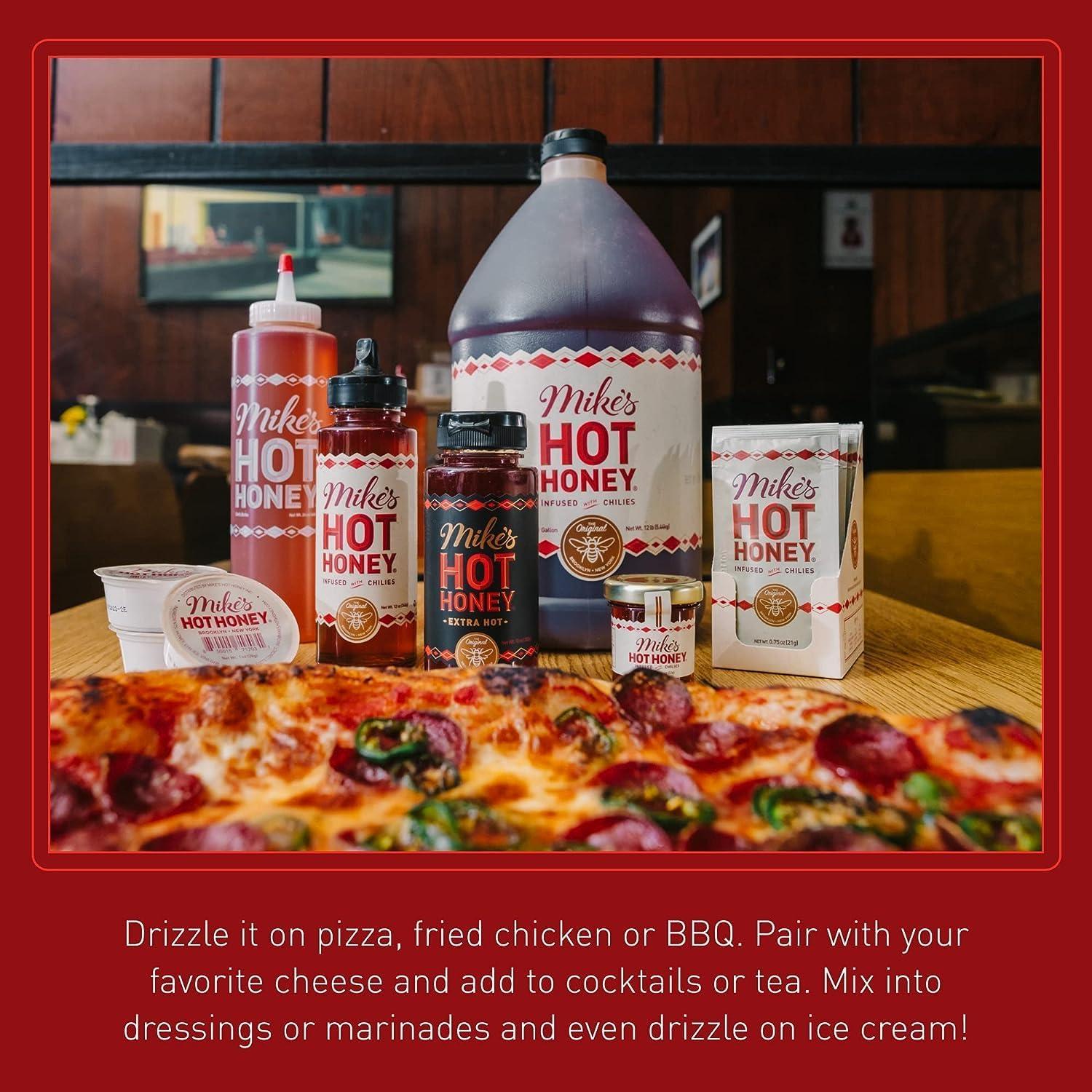 Mike's Hot Honey, America's #1 Hot Honey, 100% Pure Honey with Spicy Chili Peppers, Kosher, Gluten-Free, Paleo-Friendly (10oz Bottle, 1 Pack) - Image 5