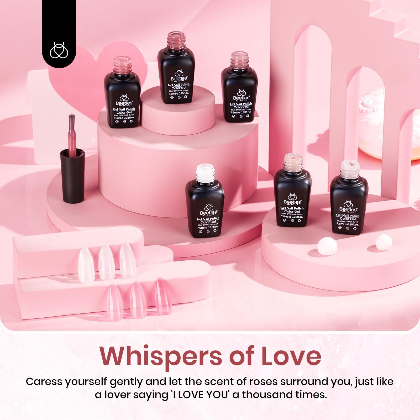 Beetles Jelly Gel Nail Polish Set, 6 Colors Neutral Sheer Milky White Nude Pink Gel Polish Kit Translucent Soak off Uv DIY Manicure Nail Concealer Trend French Nail Art Salon Gift for Girls Women - Image 3