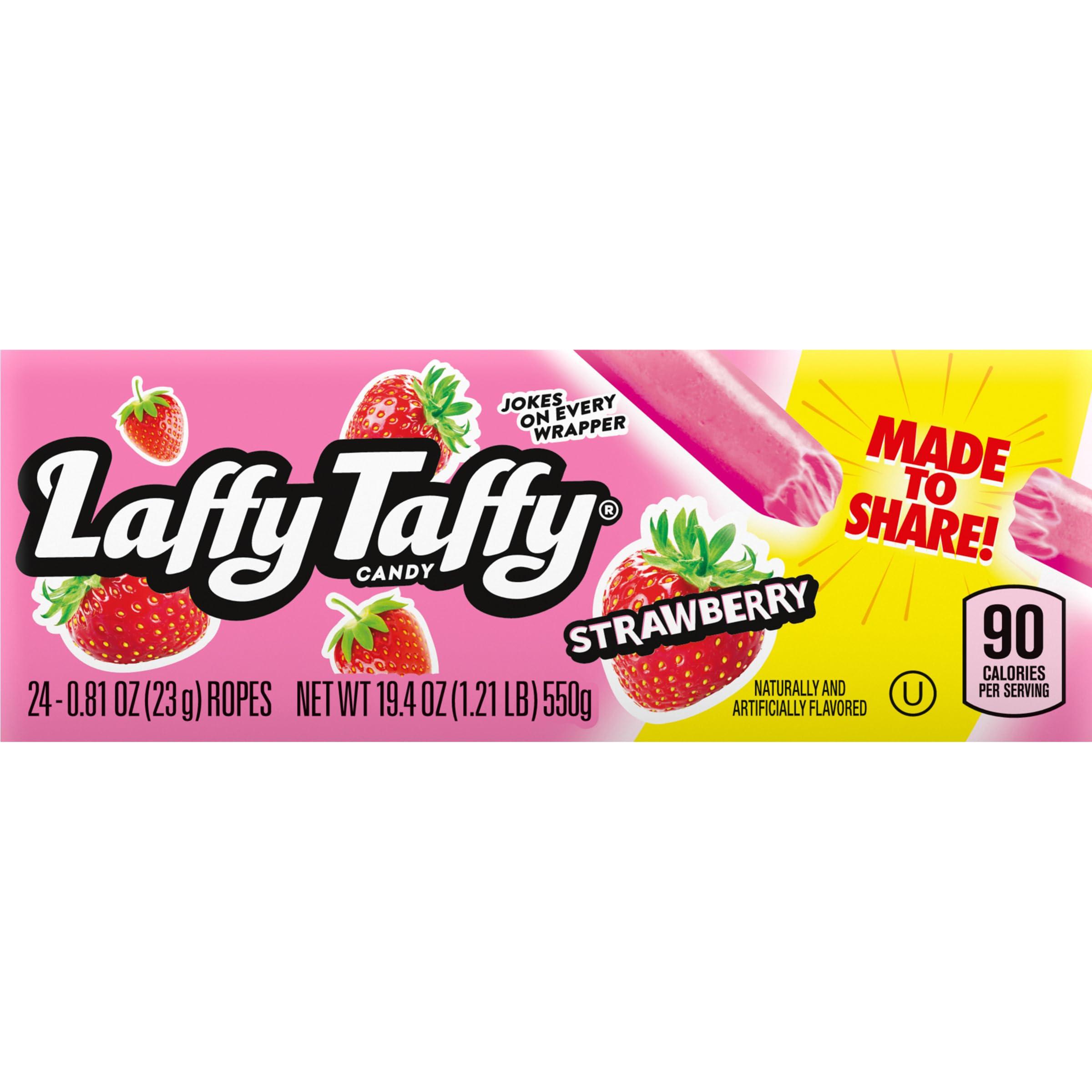 Laffy Taffy Rope Candy, Strawberry Flavor, 0.81 Ounce Ropes (Pack of 24) - Image 4