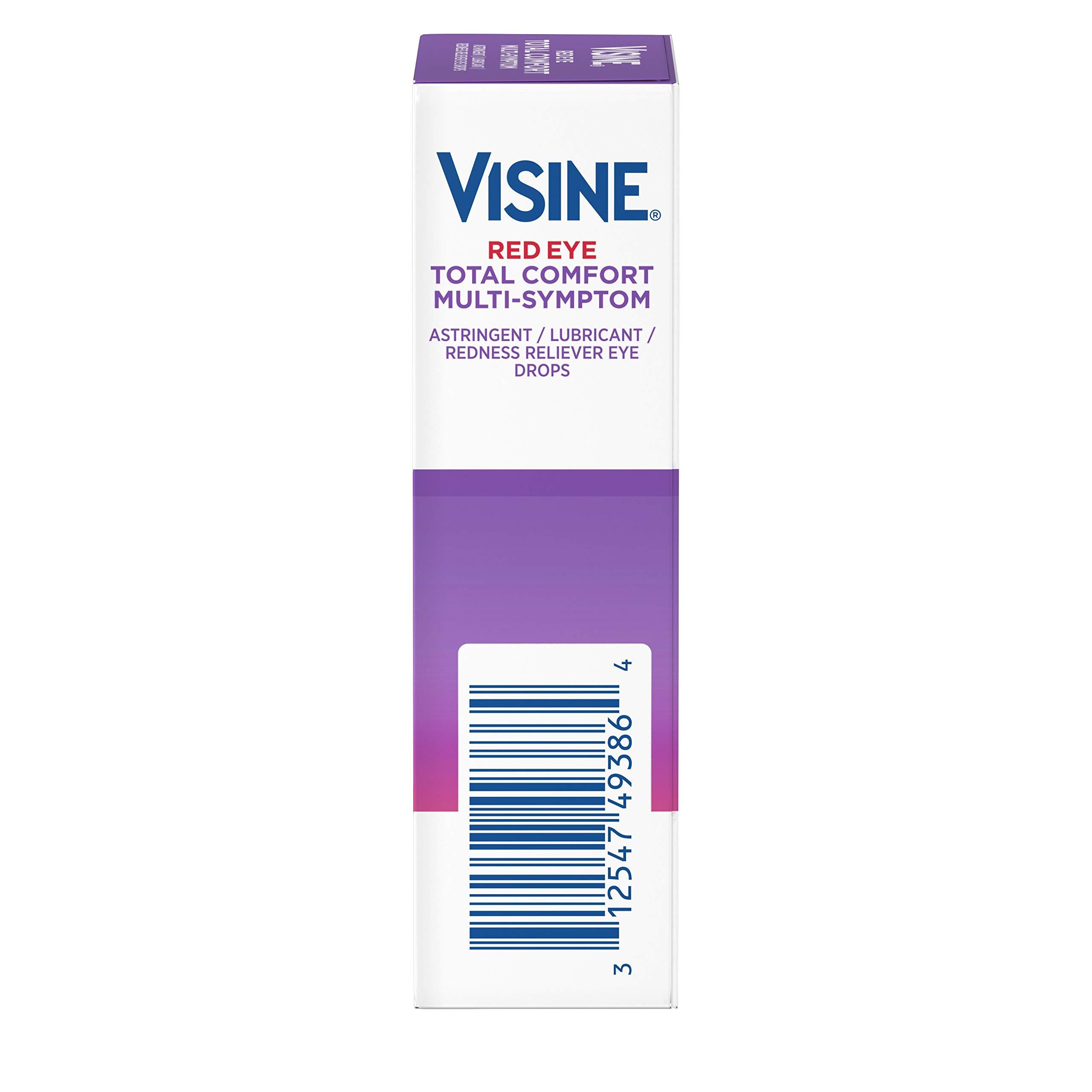Visine Multi-Symptom Eye Drops - Astringent, Lubricant & Redness Reliever for Irritated, Dry, Red Eyes - 0.5 fl. oz - Image 11