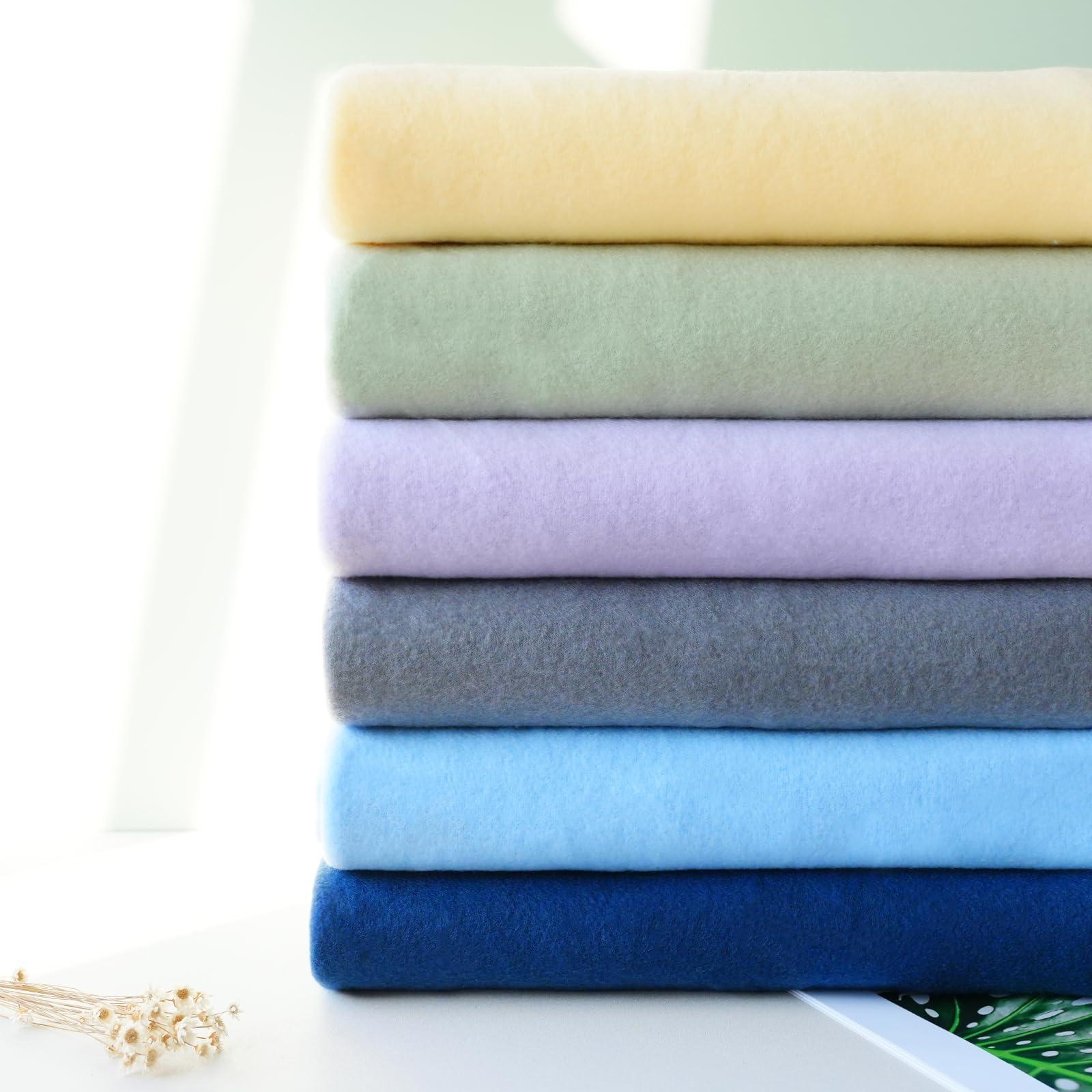 ZYFZCYBL Fleece Throw Blankets Lightweight Warm Soft Cozy Pet-Friendly Bulk Fleece Throw Blanket Solid for Home Bed, Sofa，Office,Gifts, Couch (Pack of 6-50 x 60 inch，Assorted 1) - Image 9