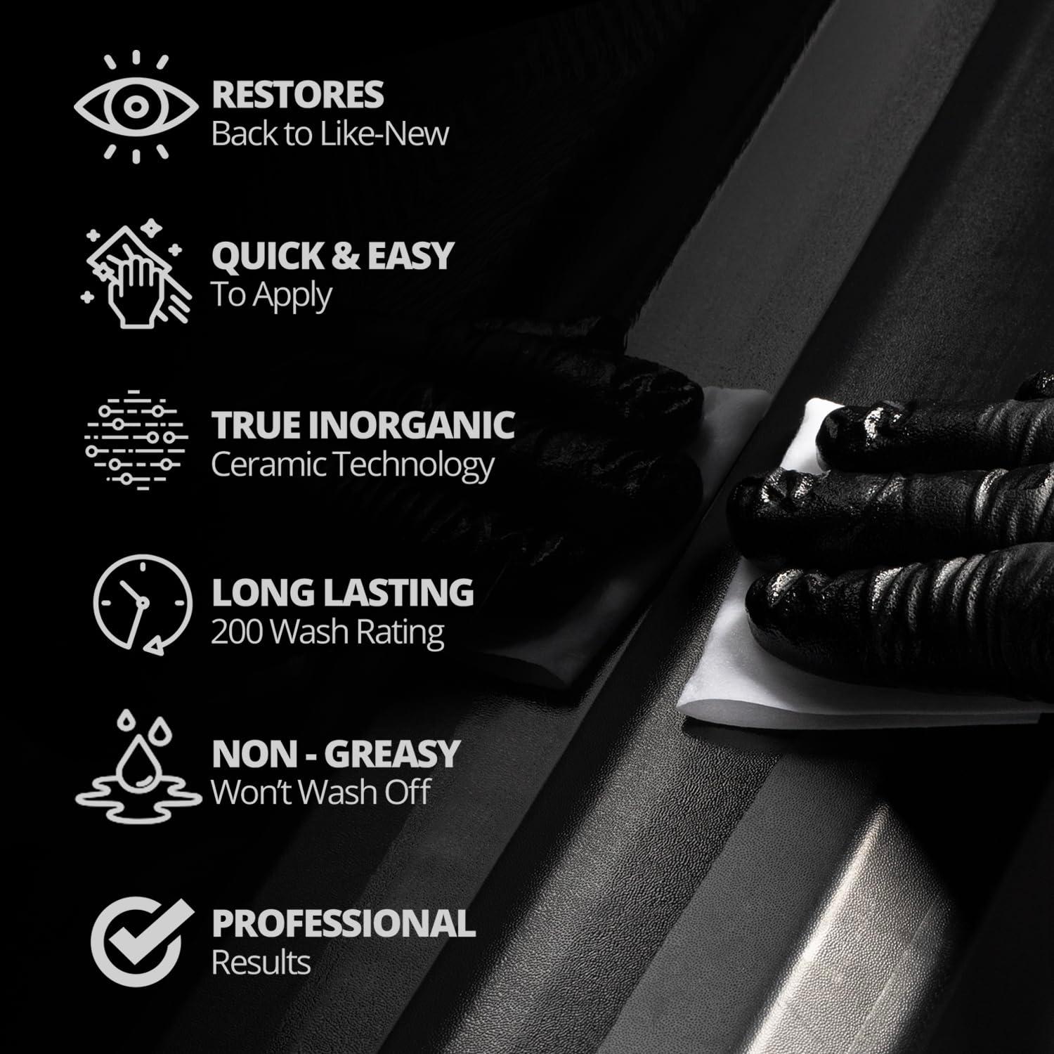CERAKOTE® Ceramic Trim Coat Kit - Quick Plastic Trim Restorer - Ceramic Coating Guaranteed Restoration to Last Over 200 Washes – A Ceramic Coating, Not a Dressing - Image 3