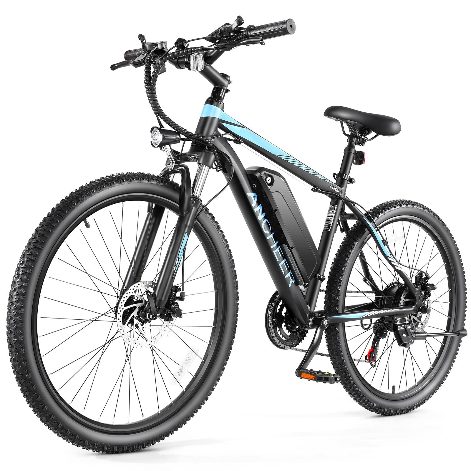 ANCHEER Electric Bike for Adults, [Peak 750W Motor] Electric Mountain Bike, 26" Sunshine Commuter Ebike, 55 Miles 22MPH Electric Bicycle with 48V/374Wh Battery, LCD Display, 21Speed, UL 2849 Certified