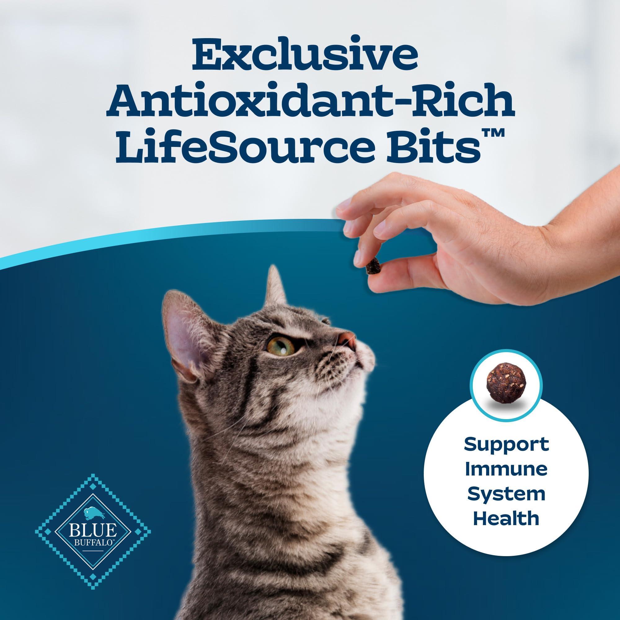 Blue Buffalo Tastefuls Adult Dry Cat Food for Weight Management & Hairball Control, Made in the USA with Natural Ingredients, Chicken Recipe, 7-lb Bag - Image 8