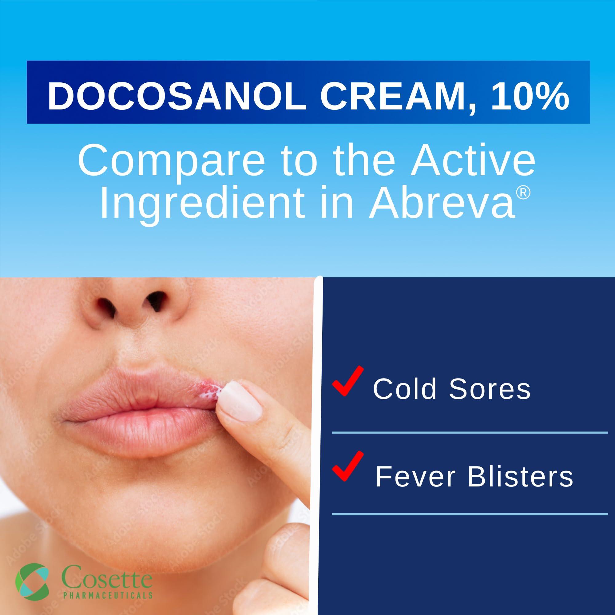 Cosette Cold Sore/Fever Blister Treatment for Face or Lips with Docosanol Cream, 10% - Treatment Cream for Cold Sore/Fever Blister - 0.07 oz Tube (4) - Image 4
