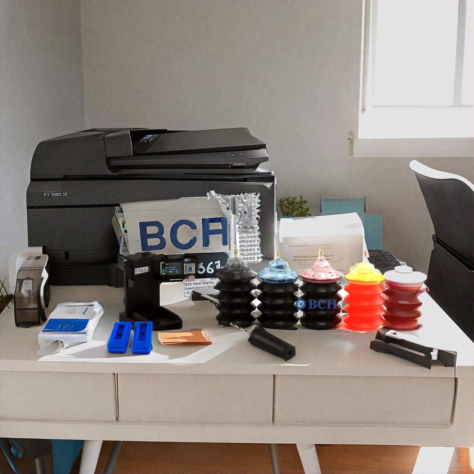 BCH Ink Refill Kit – Compatible with Select HP Ink Cartridges (67, 63, 65, 61, 64, 62, 910XL) – High-Yield Ink for Inkjet Printers – Vibrant Colors & Deep Black – Cost-Saving Printing Solution - Image 6