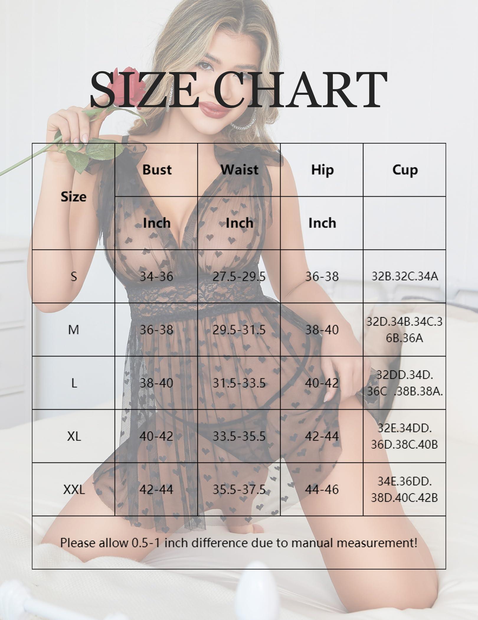Avidlove Lingerie for Women Sheer Mesh Lace Babydoll Chemise V Neck Sleepwear Nighty Sexy Boudoir Outfits S-XXL - Image 5